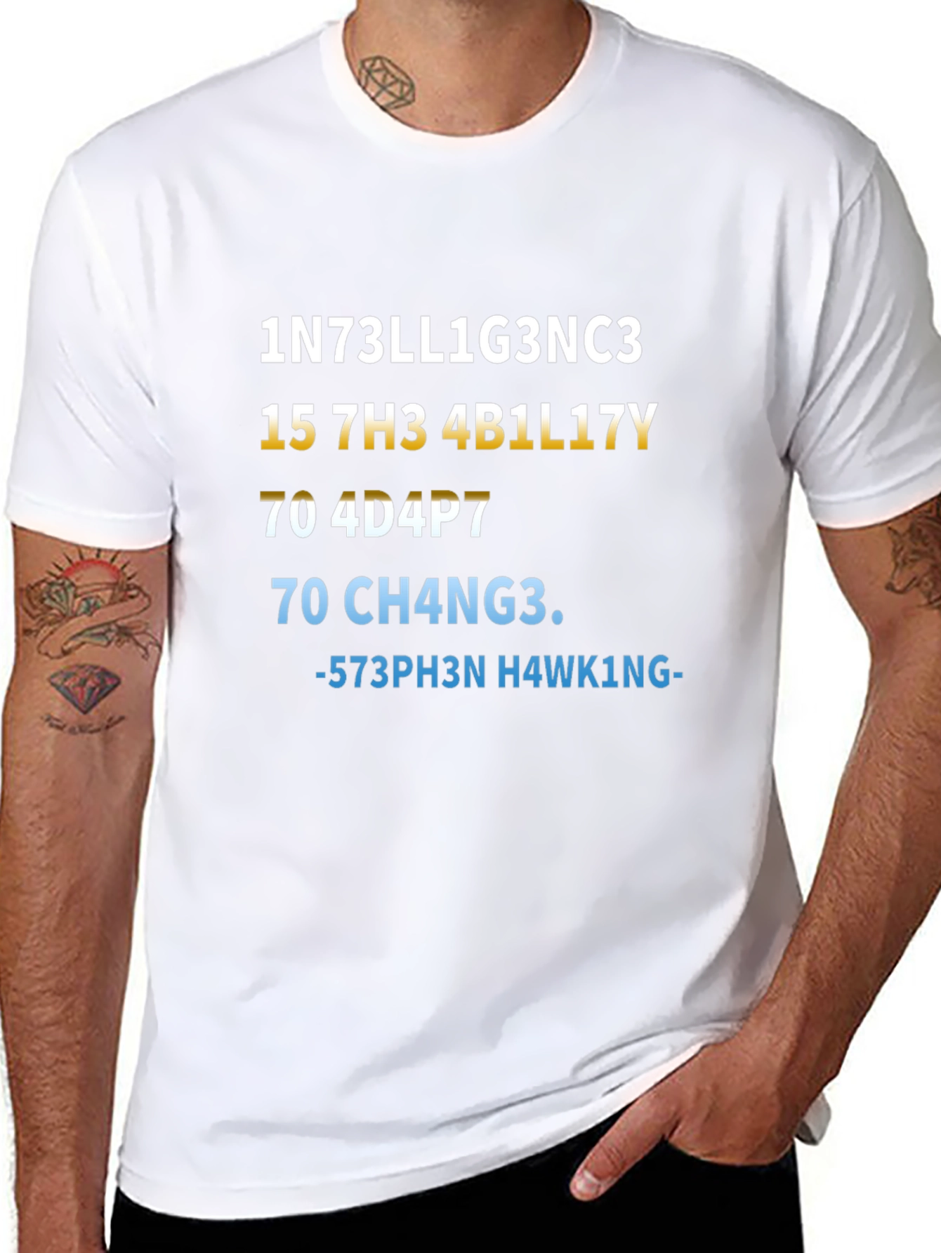 Intelligence T-Shirt - Stephen Hawking Inspired Design