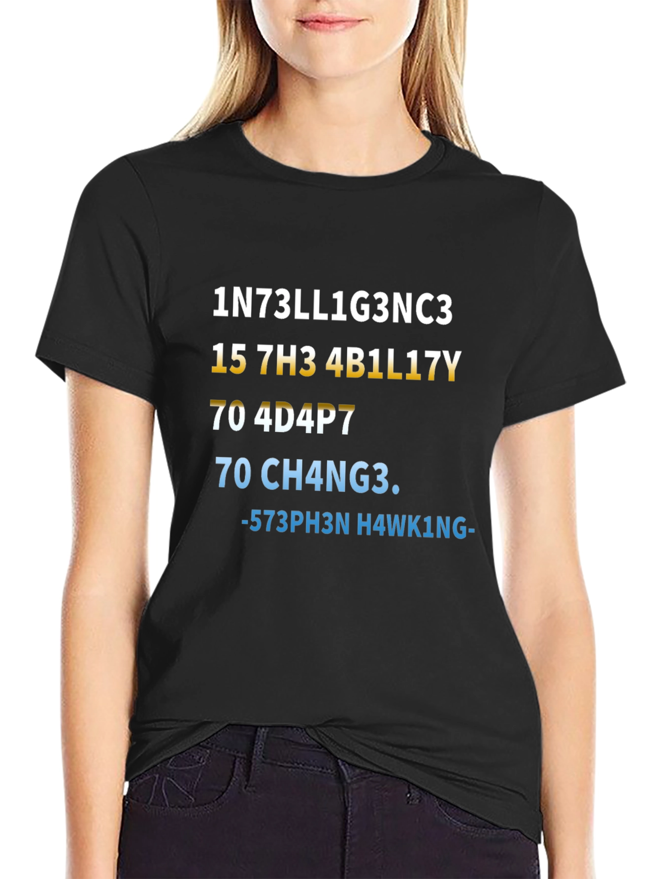Intelligence T-Shirt - Stephen Hawking Inspired Design