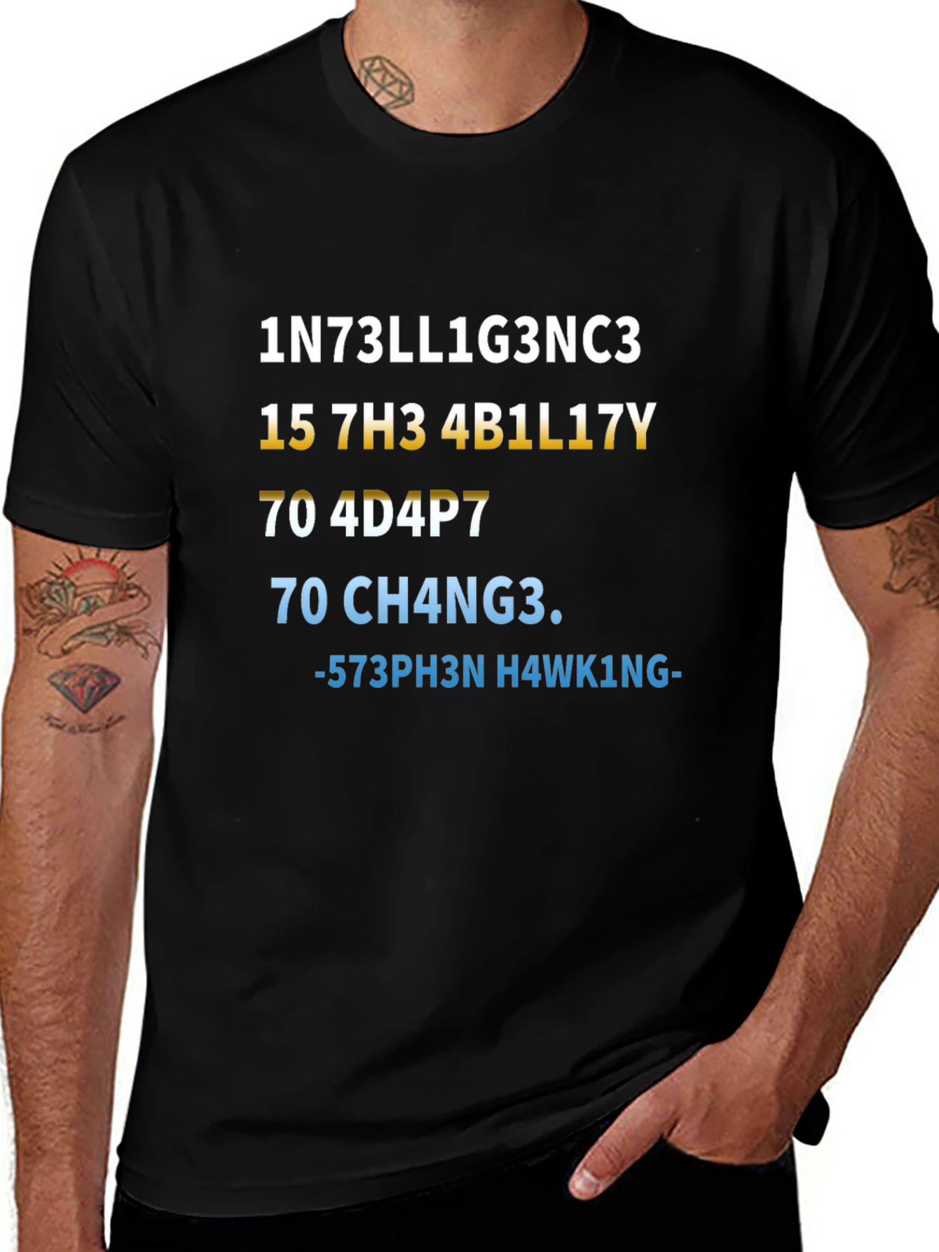 Intelligence T-Shirt - Stephen Hawking Inspired Design