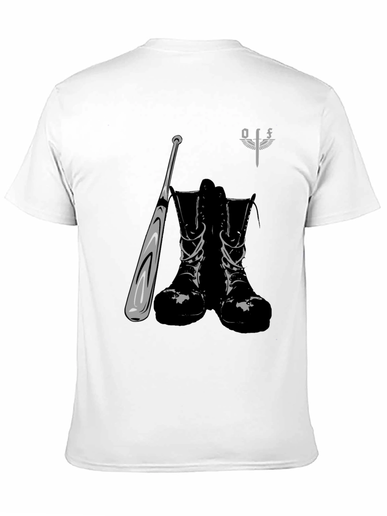 Graphic Tee: Boots Bat & Sword