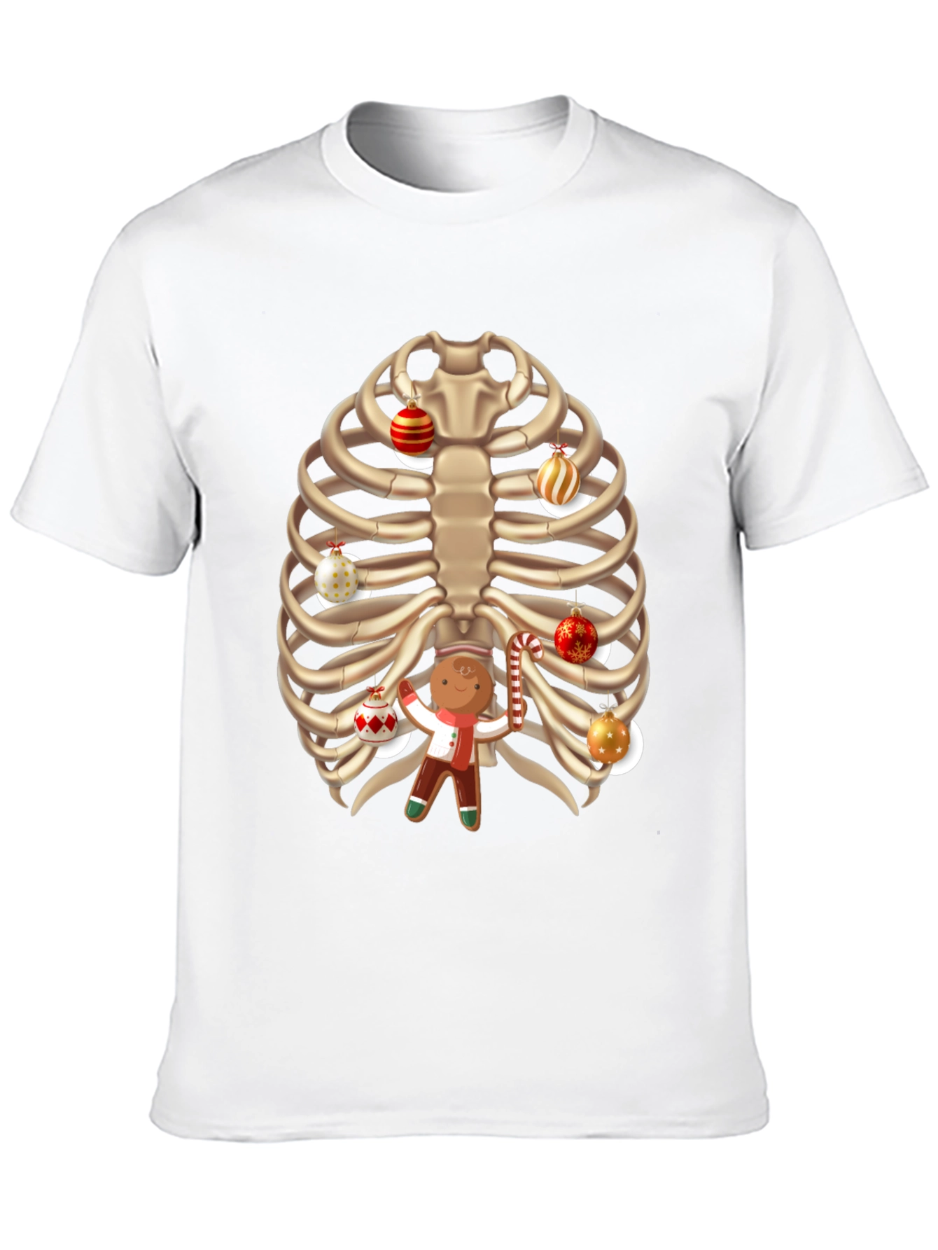 Christmas Rib Cage Gingerbread T-Shirt