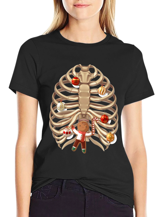 Christmas Rib Cage Gingerbread T-Shirt