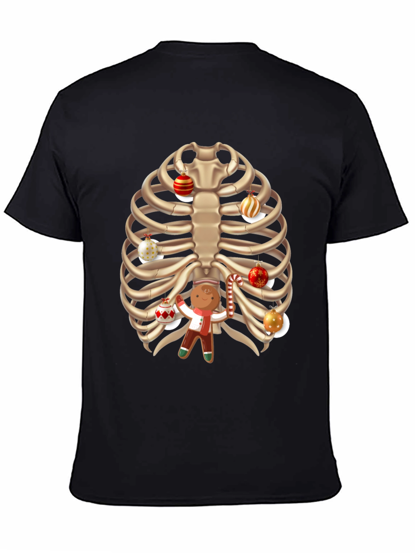 Christmas Rib Cage Gingerbread T-Shirt