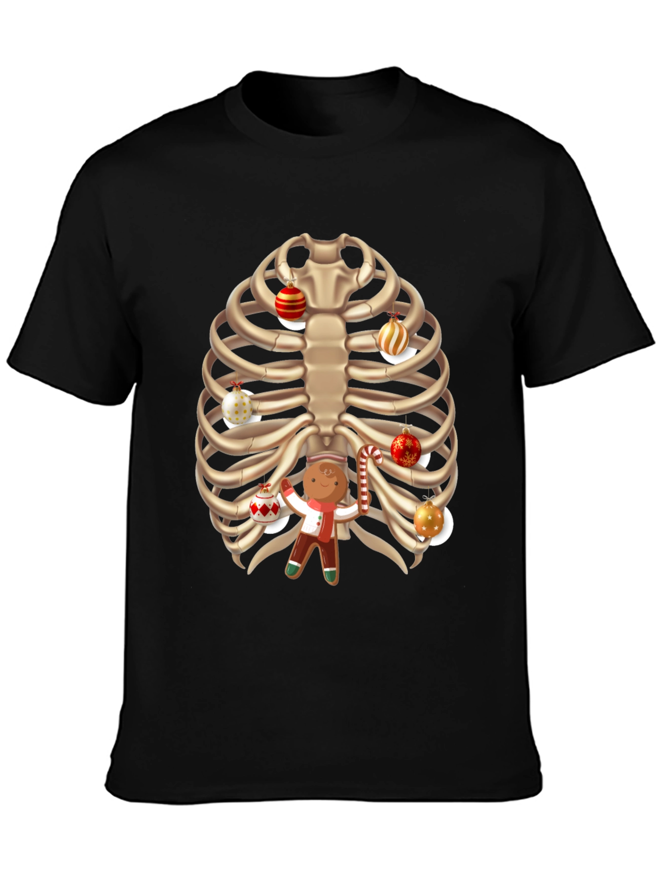 Christmas Rib Cage Gingerbread T-Shirt