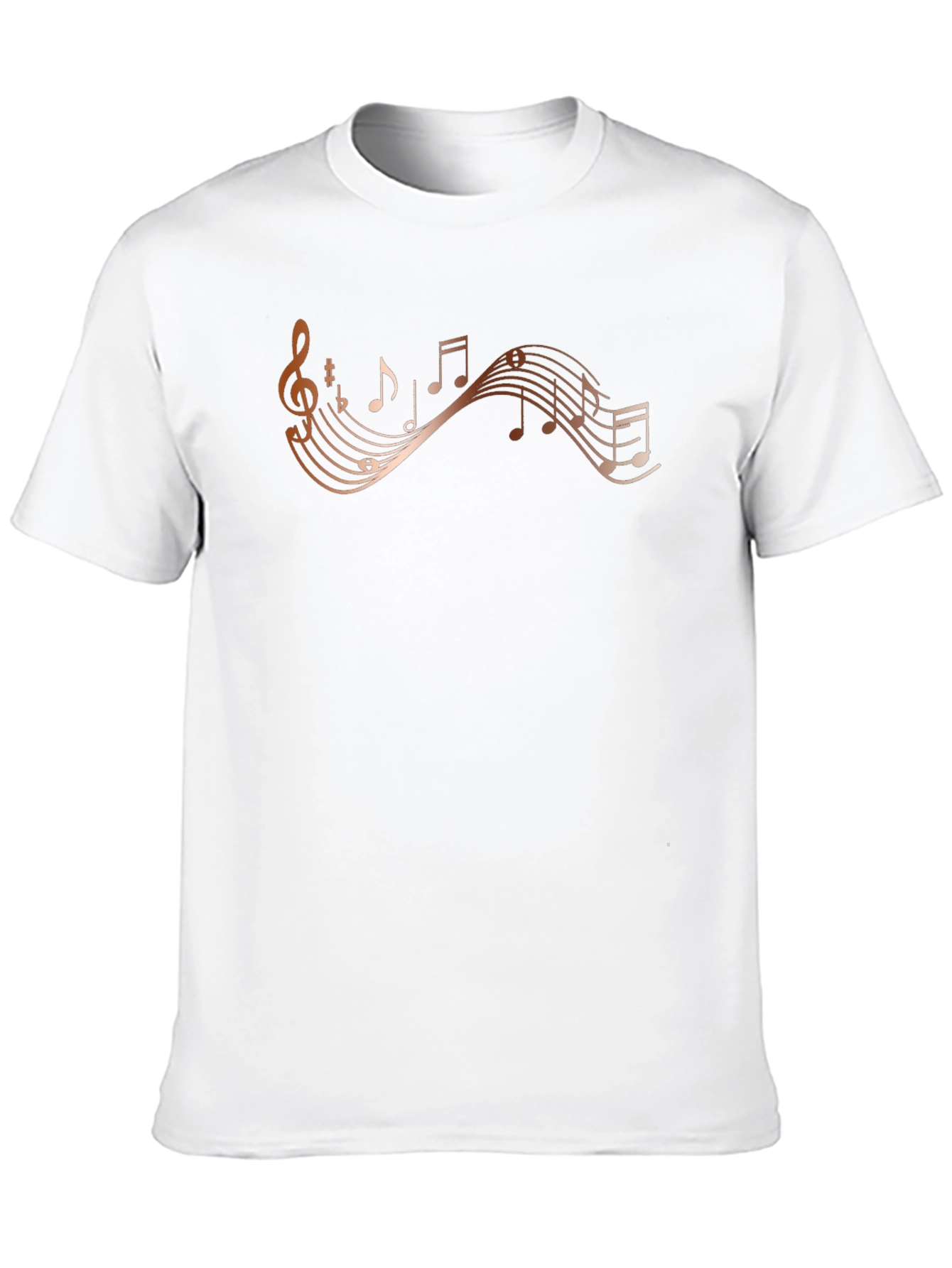 Musical Note Graphic Black T-Shirt