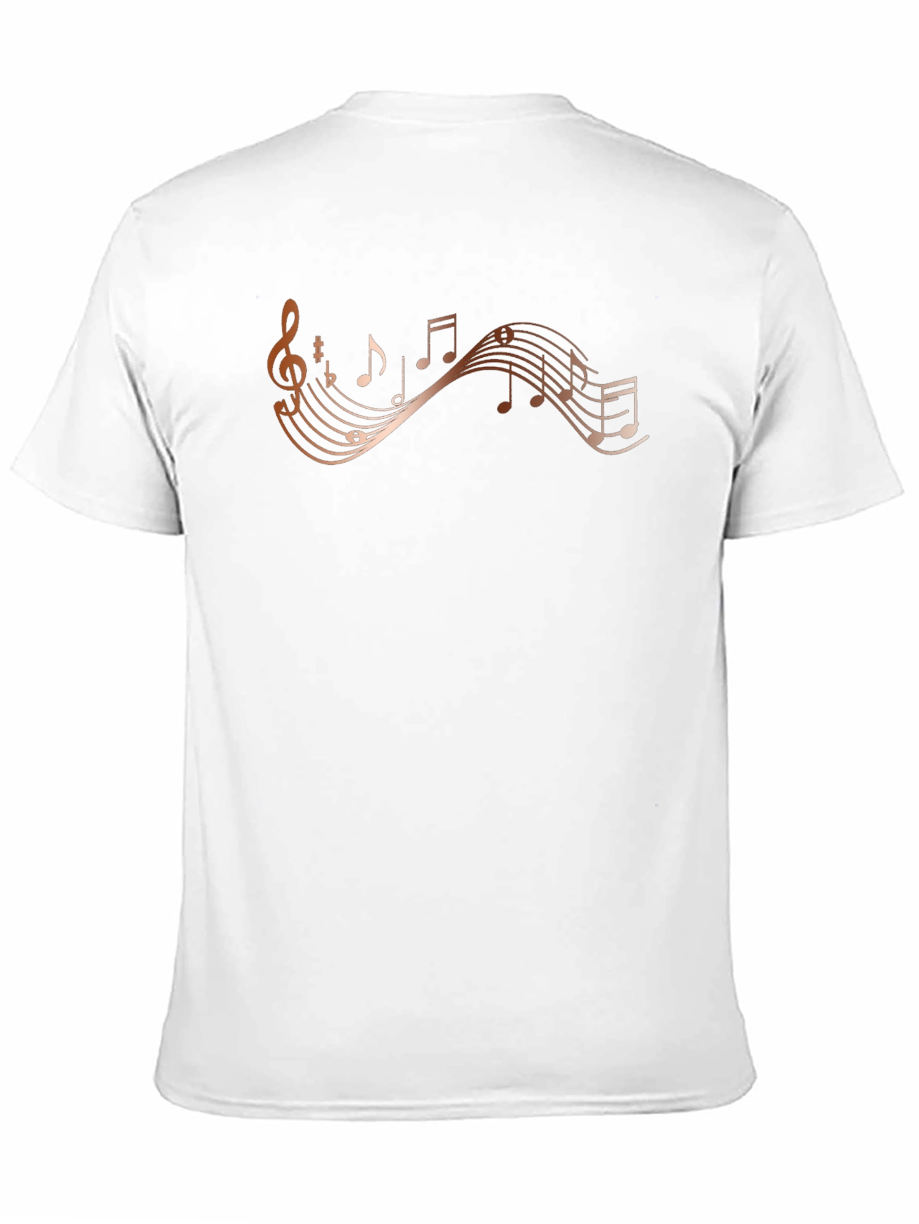 Musical Note Graphic Black T-Shirt