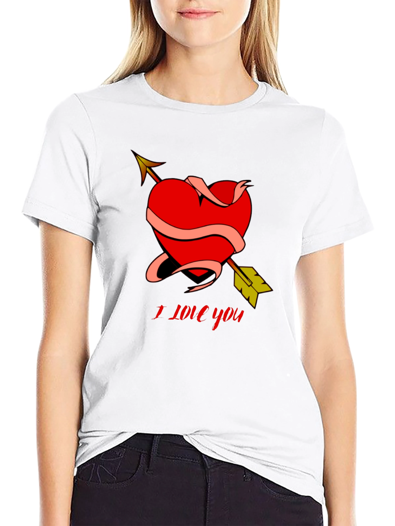 I Love You Heart Arrow T-Shirt