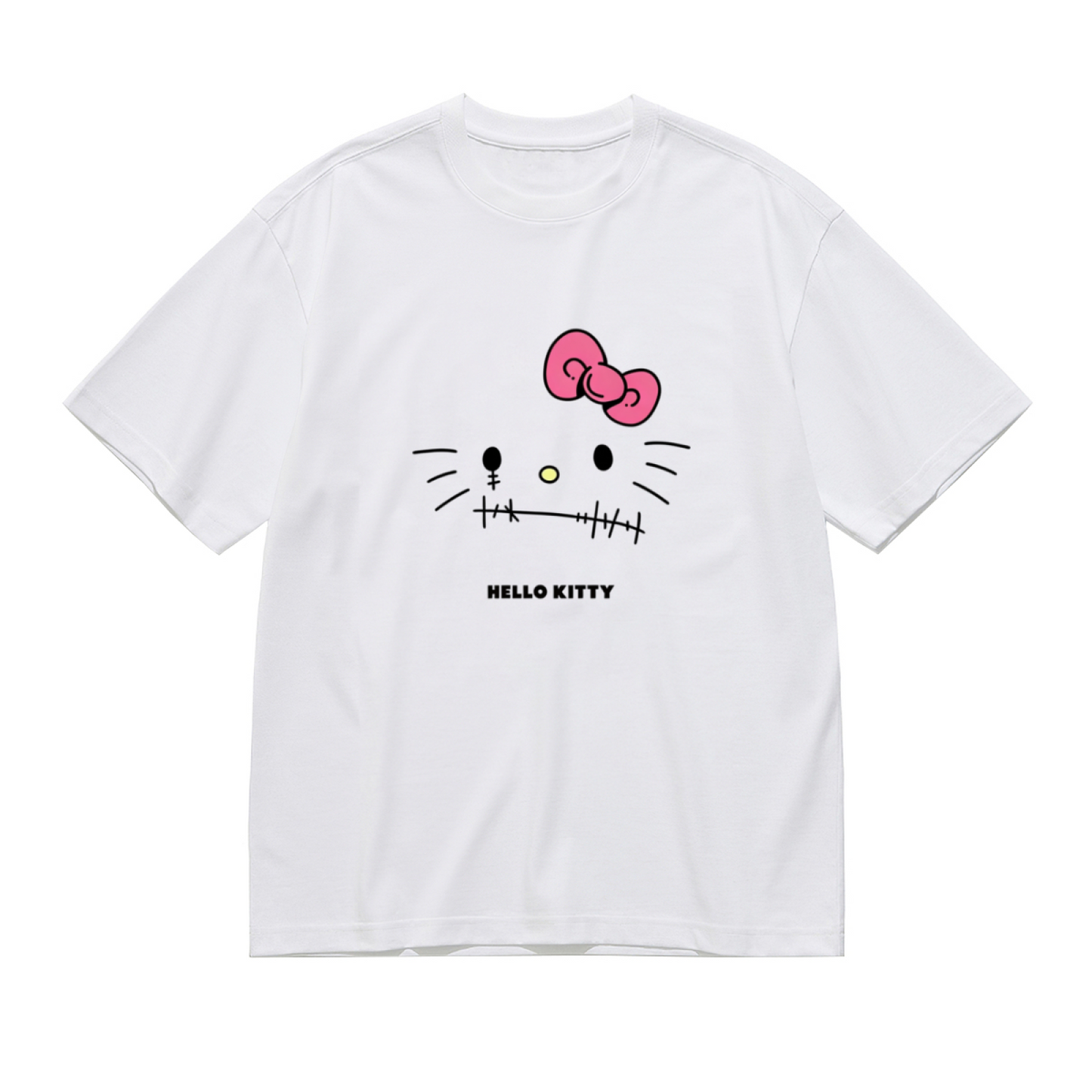 Spooky Stitched?Mouth Hello Kitty Horror Vibe Plus?Size Tee