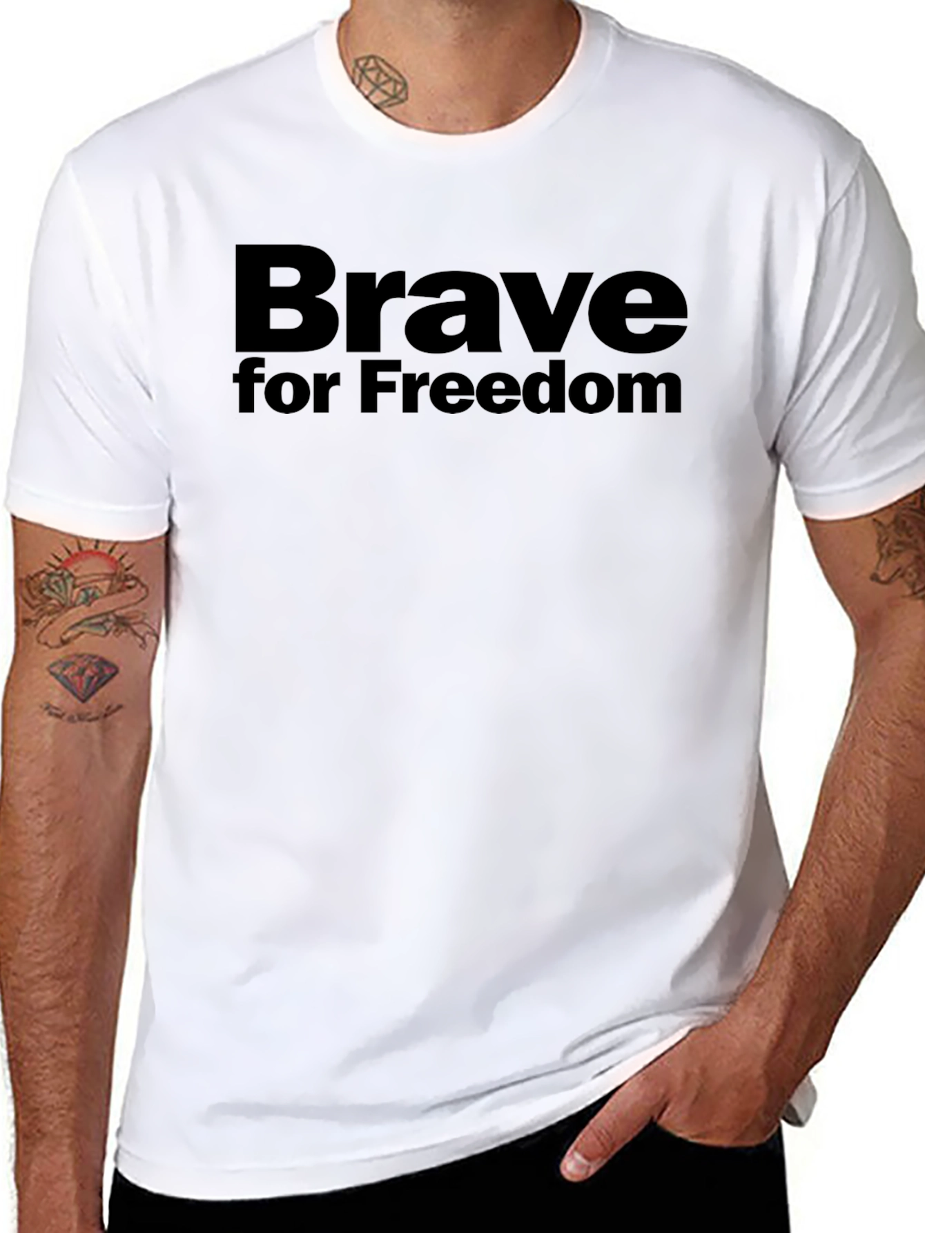 Brave for Freedom Graphic T-Shirt - Unisex