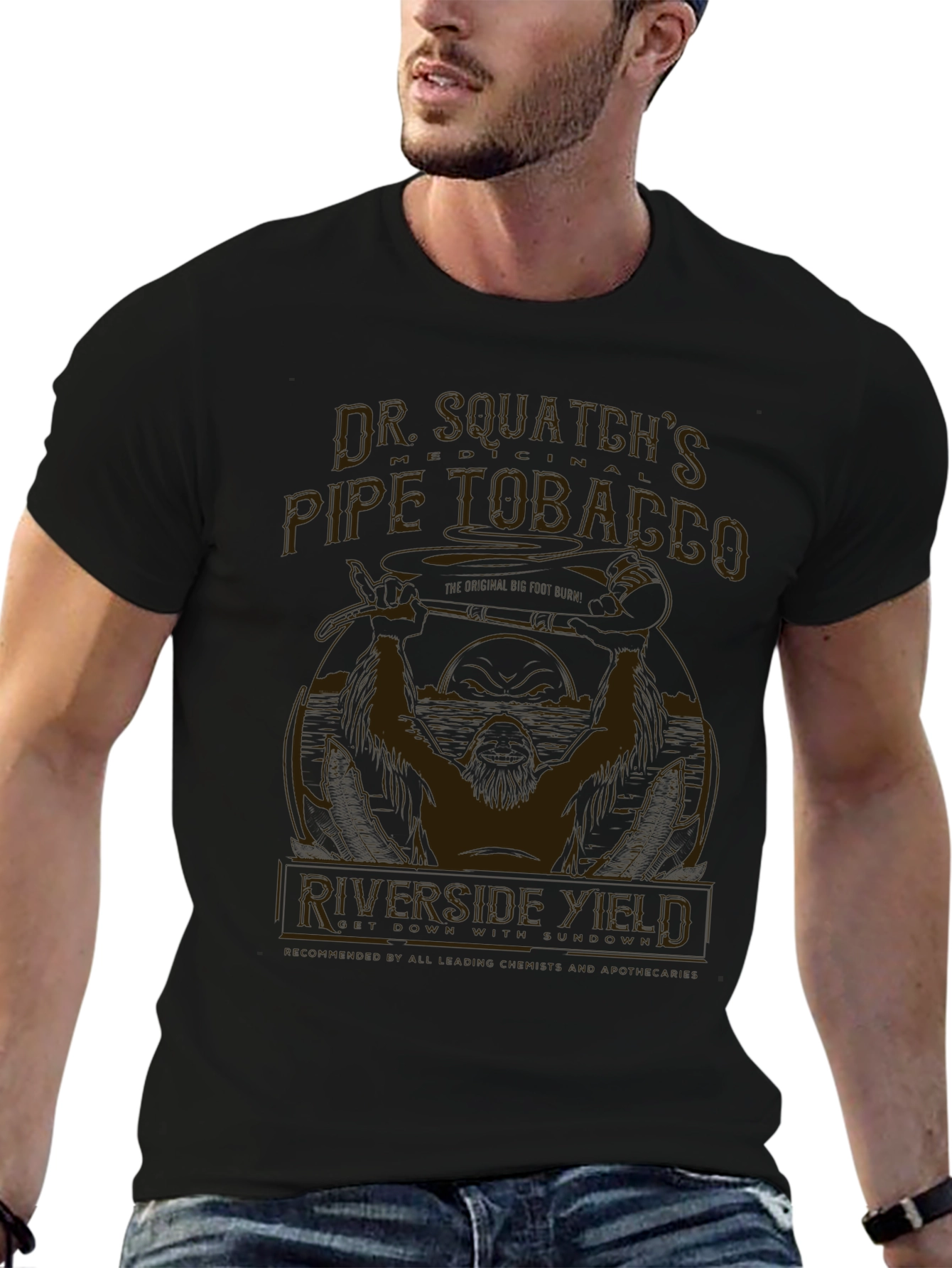 Dr. Squatchs Pipe Tobacco T-Shirt - Riverside Yield