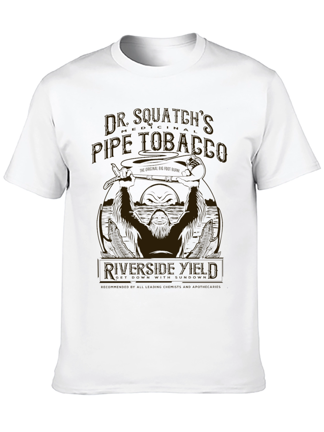 Dr. Squatchs Pipe Tobacco T-Shirt - Riverside Yield