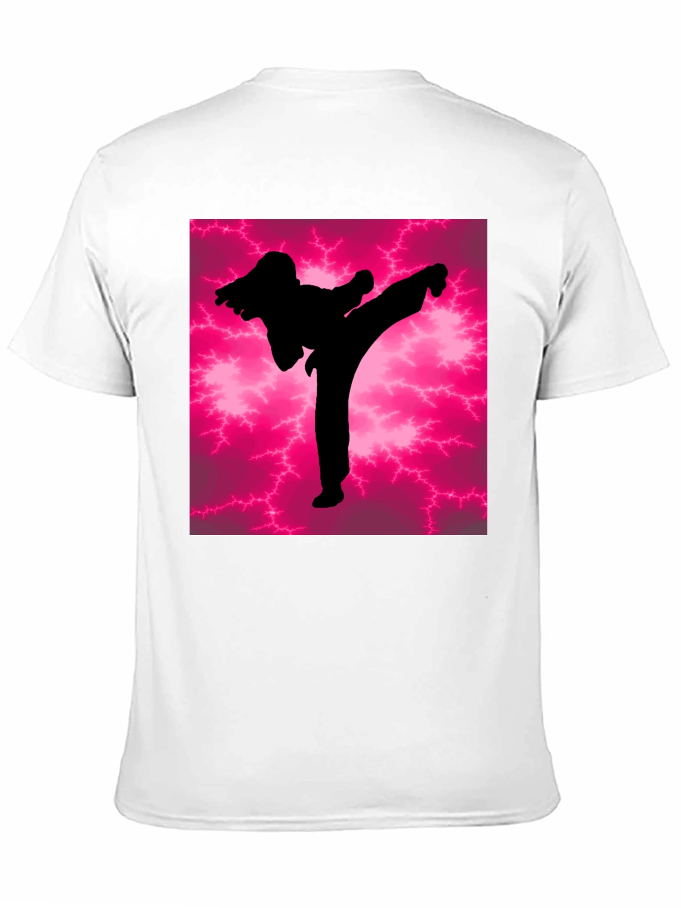 Martial Arts Kick Silhouette Graphic Tee