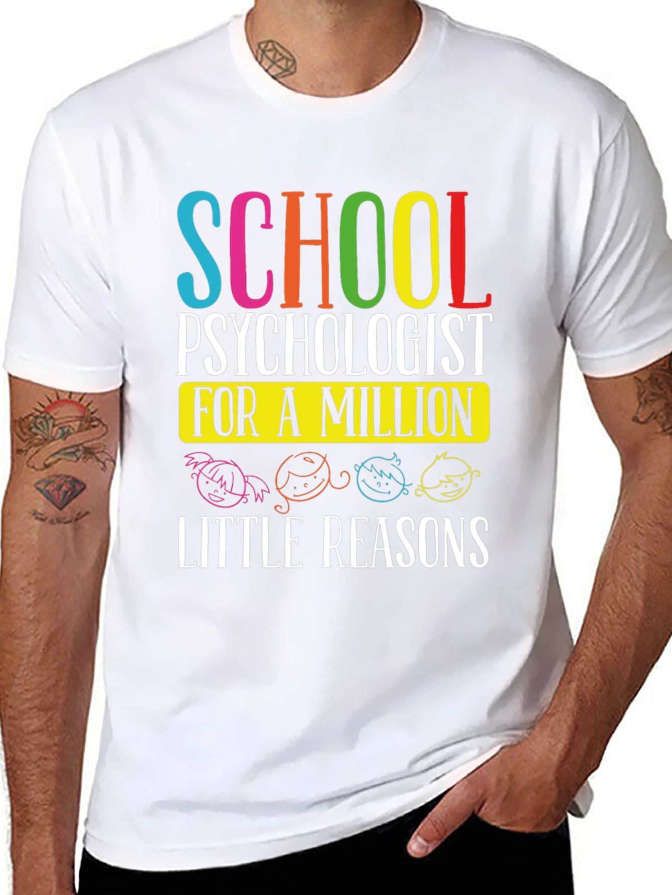 School Psychologist T-Shirt - A Million Little Reasons