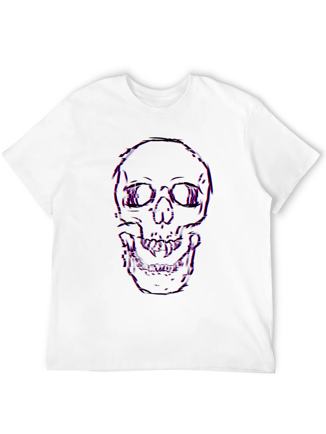 Edgy Skull Graphic Black T-Shirt