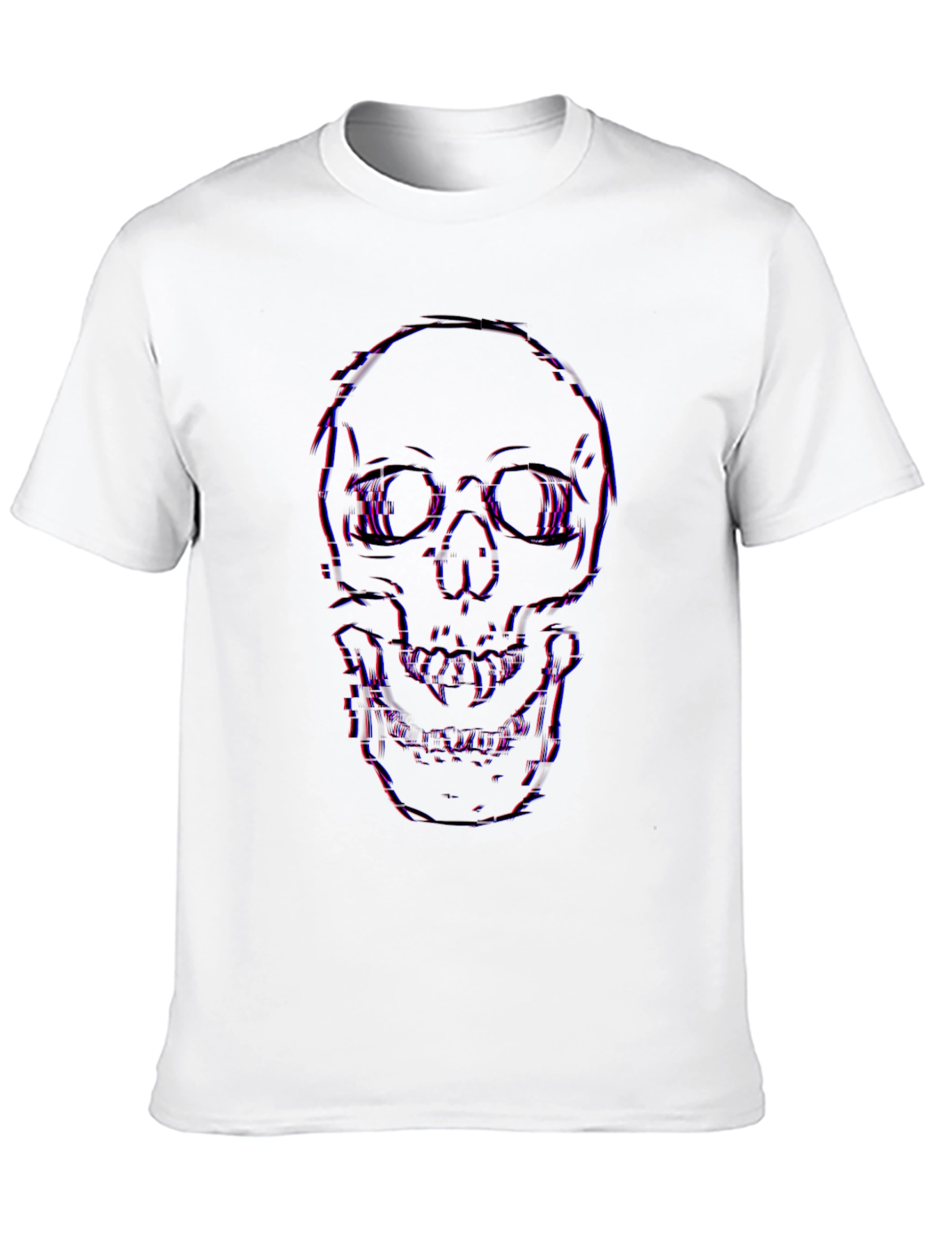 Edgy Skull Graphic Black T-Shirt