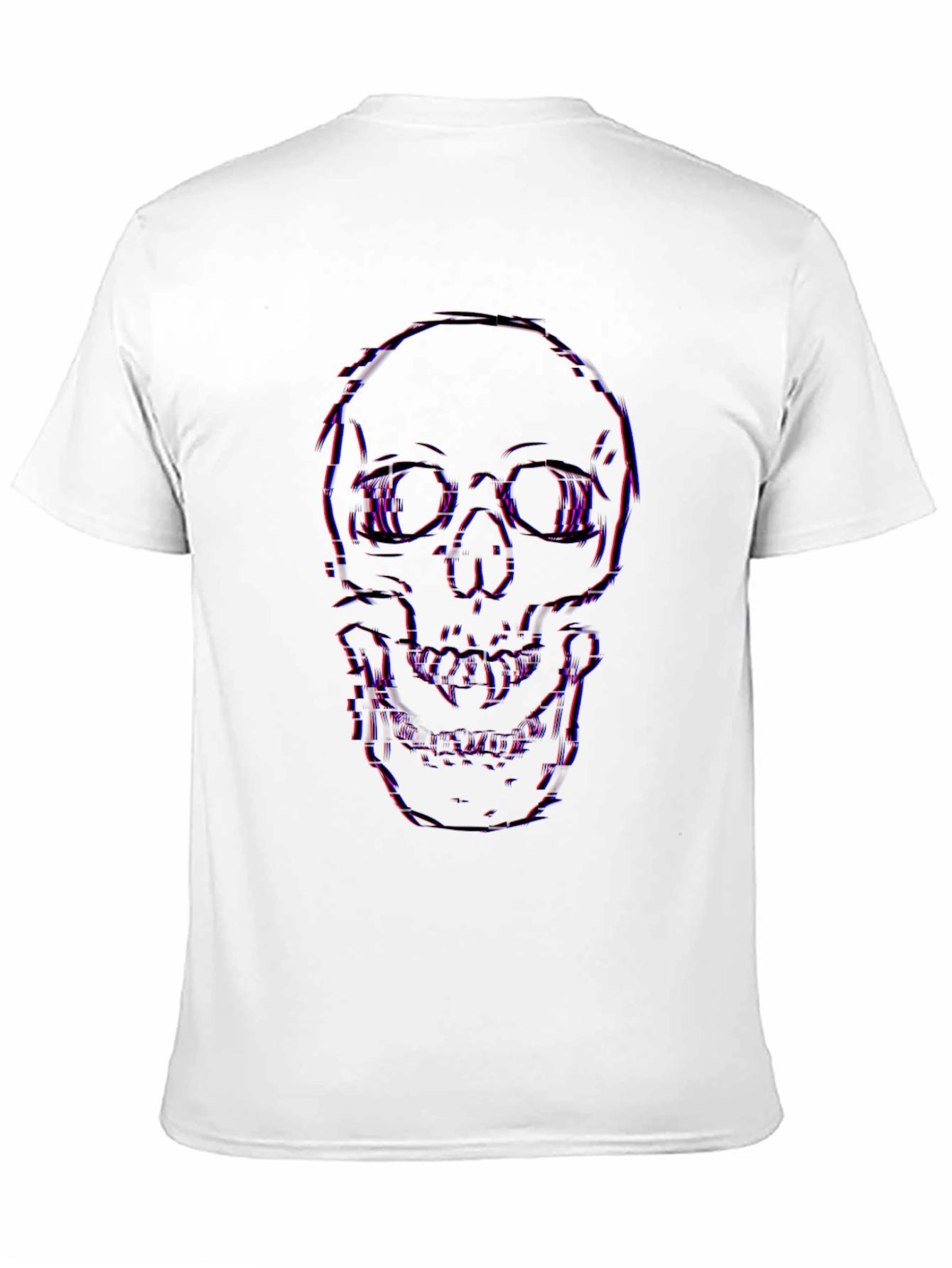 Edgy Skull Graphic Black T-Shirt