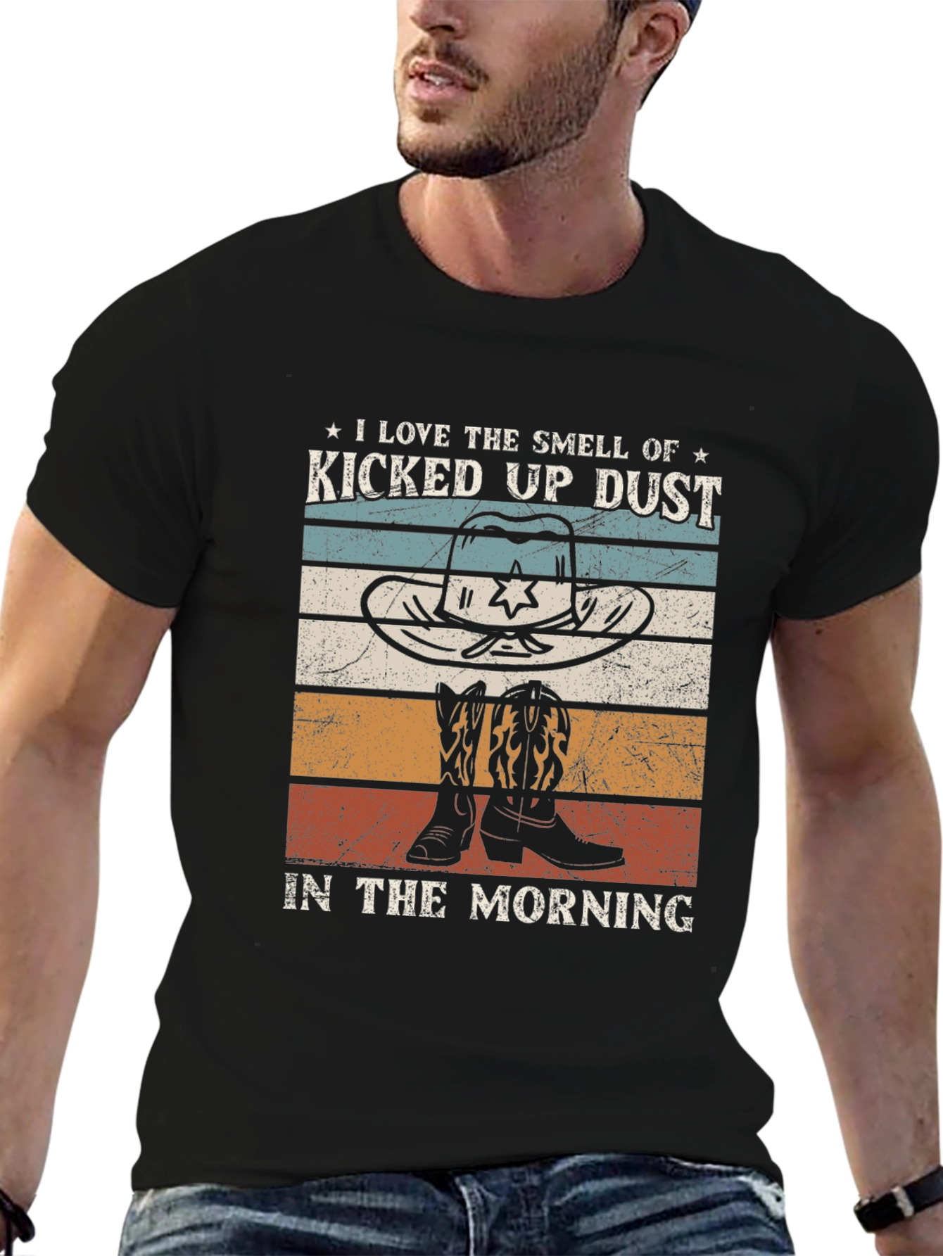 Kicked Up Dust Cowboy Graphic Tee