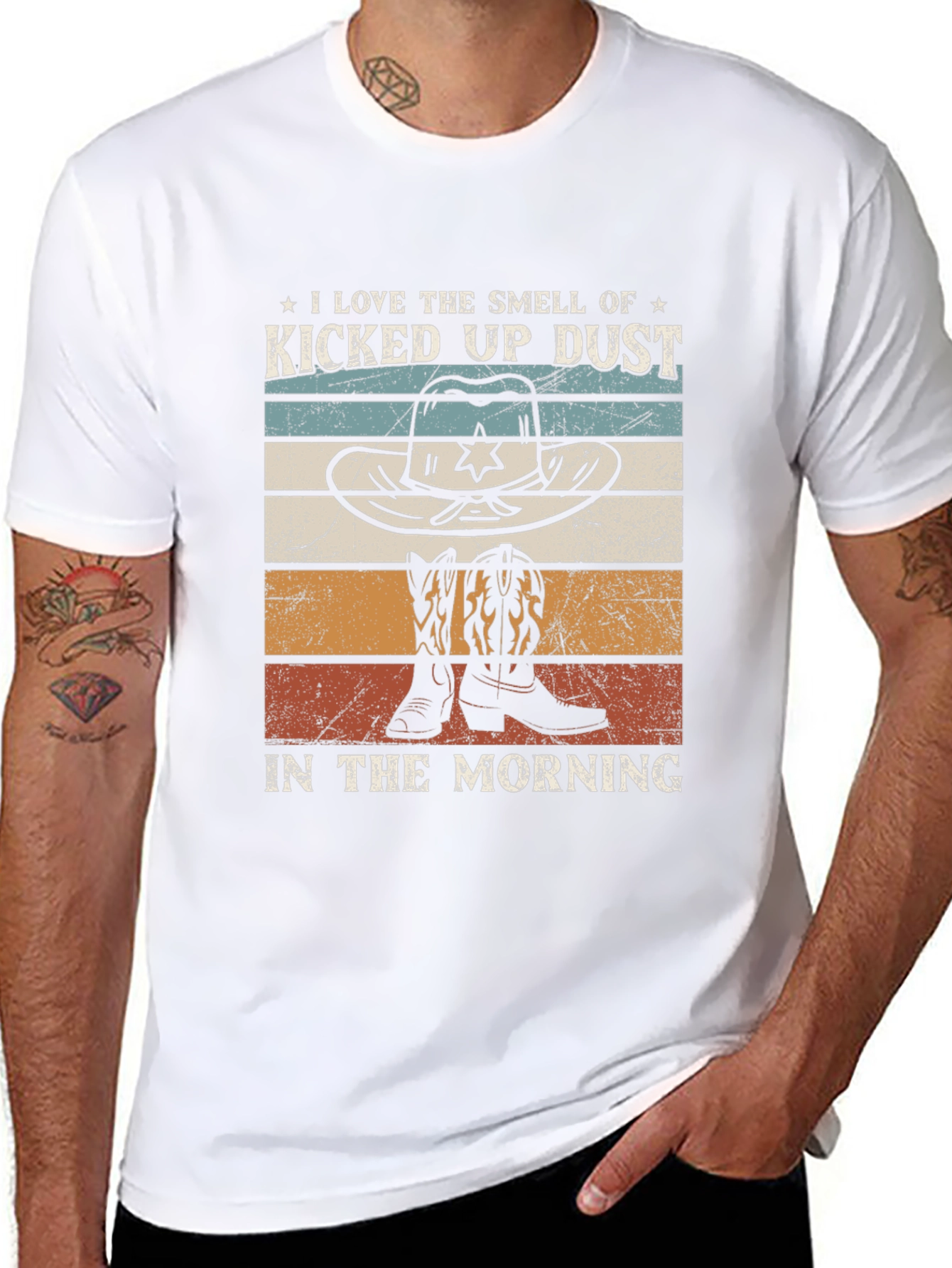 Kicked Up Dust Cowboy Graphic Tee