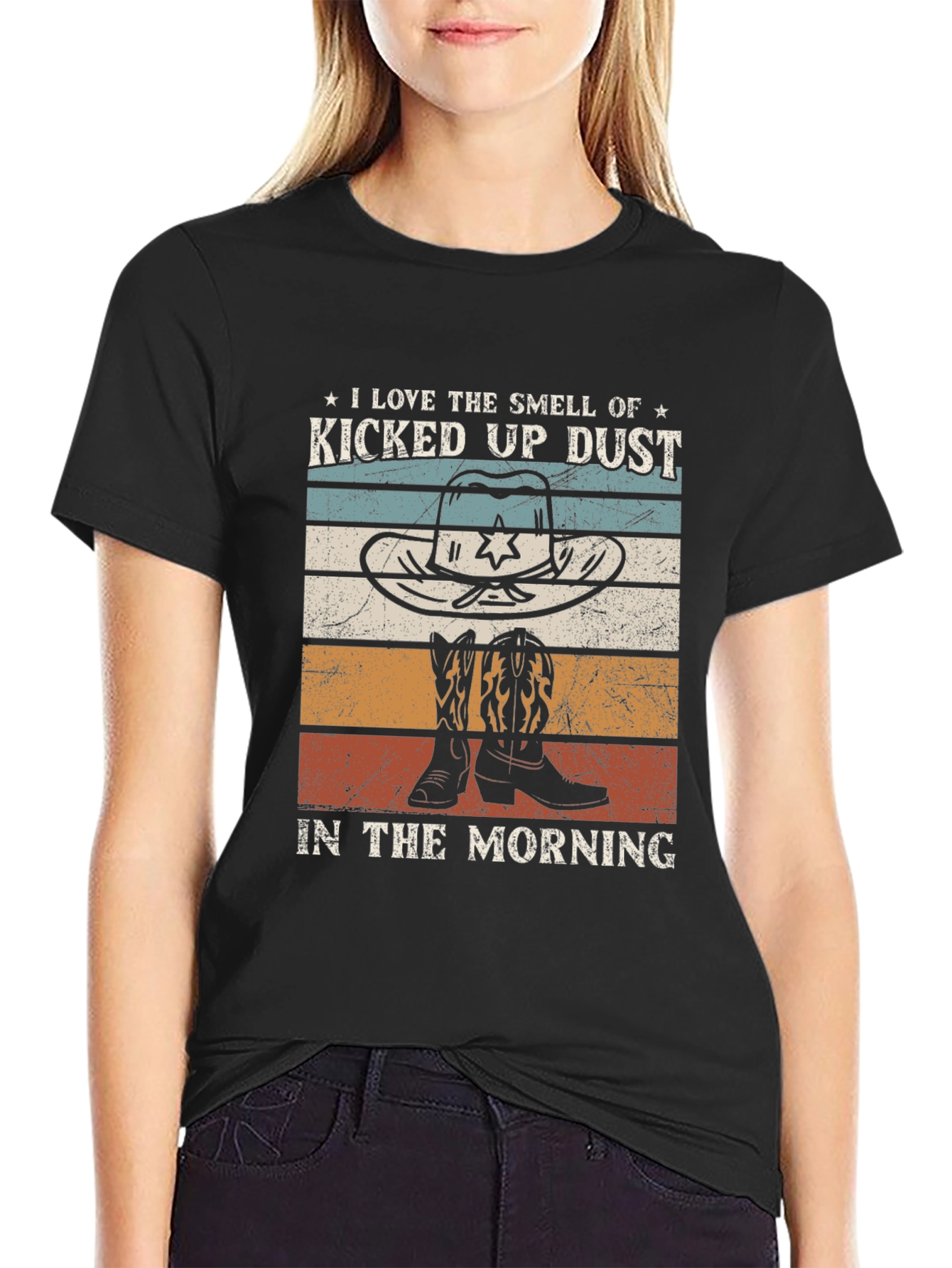 Kicked Up Dust Cowboy Graphic Tee