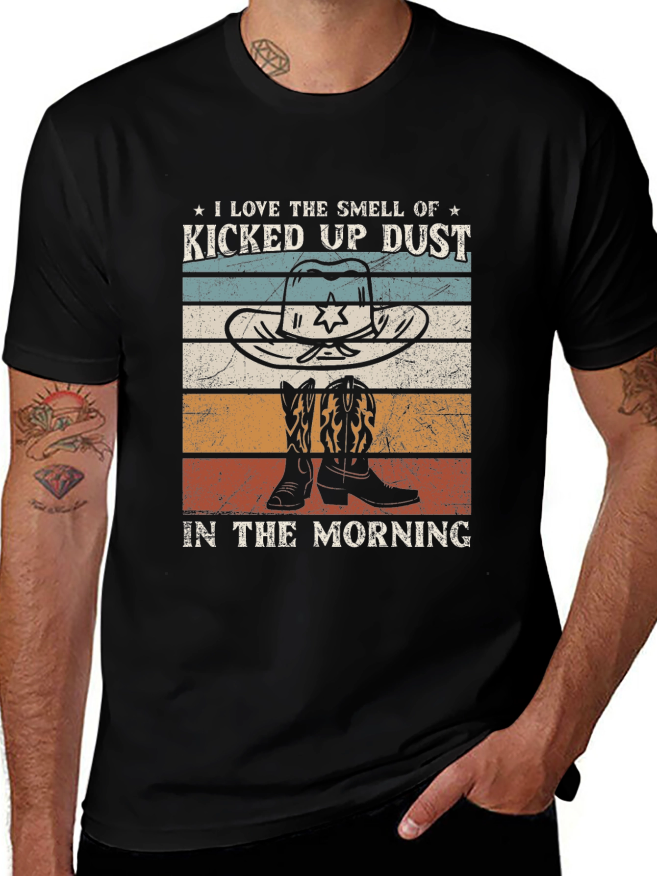 Kicked Up Dust Cowboy Graphic Tee