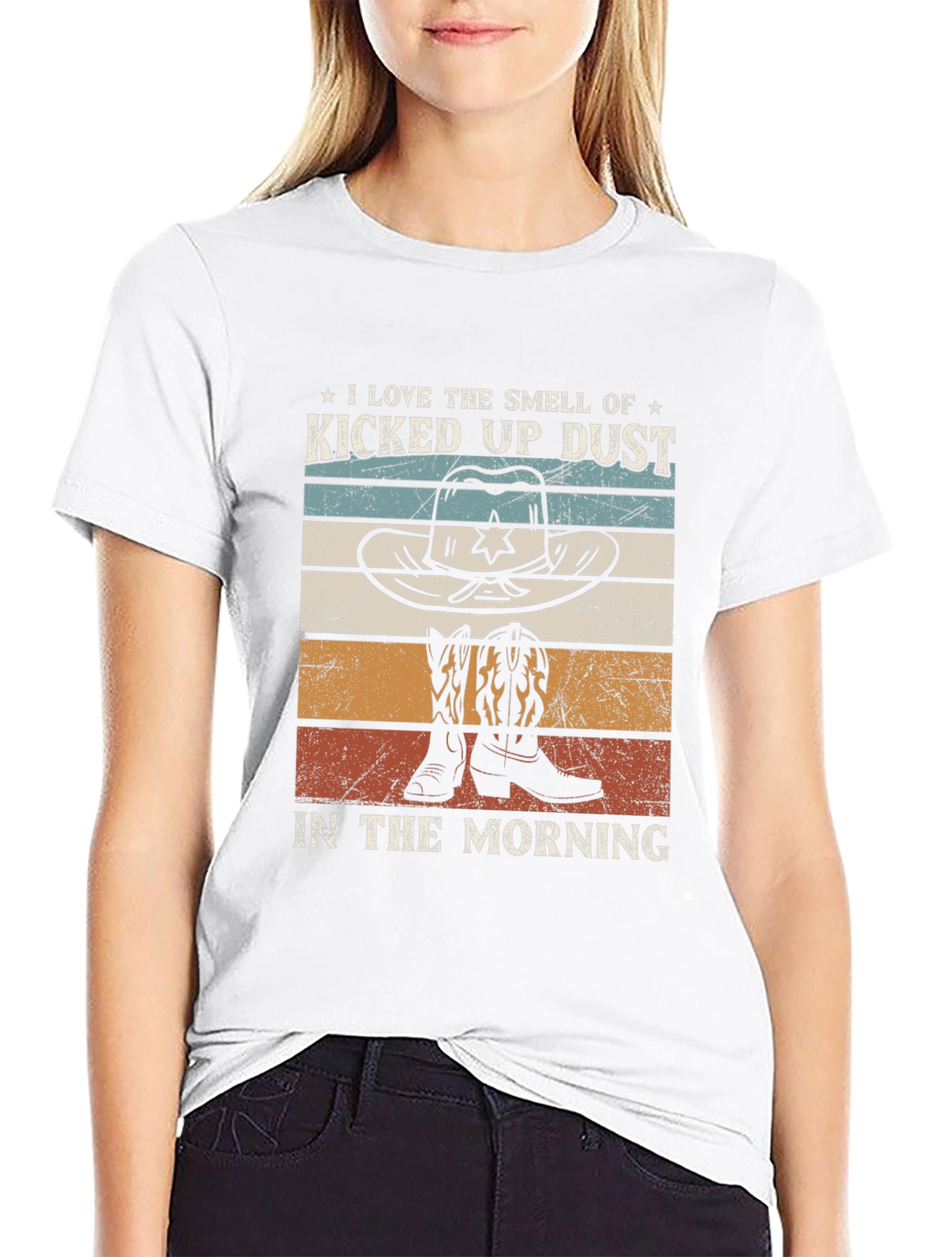 Kicked Up Dust Cowboy Graphic Tee