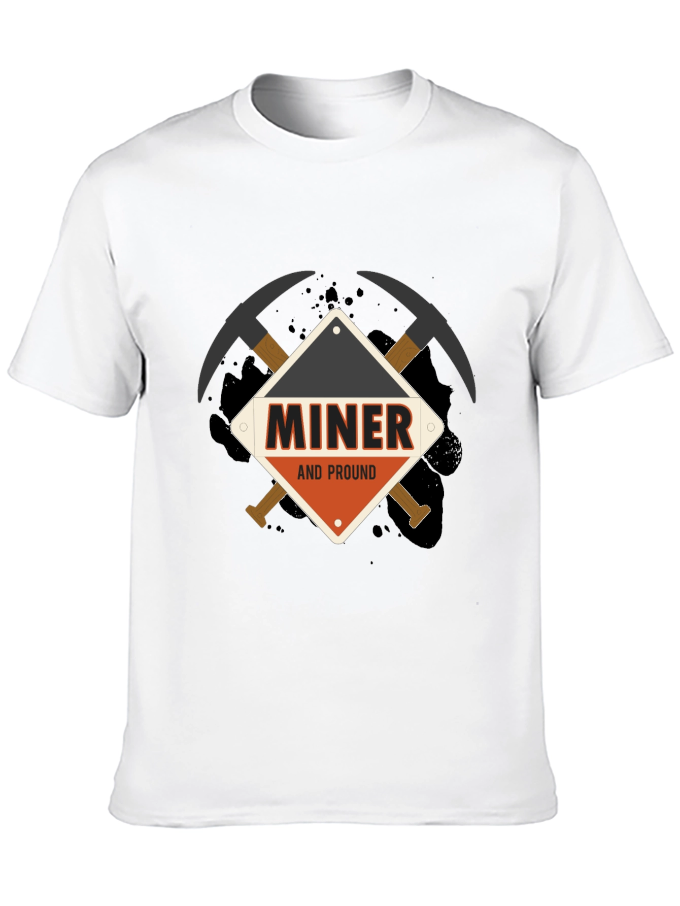 Miner And Proud Black T-Shirt