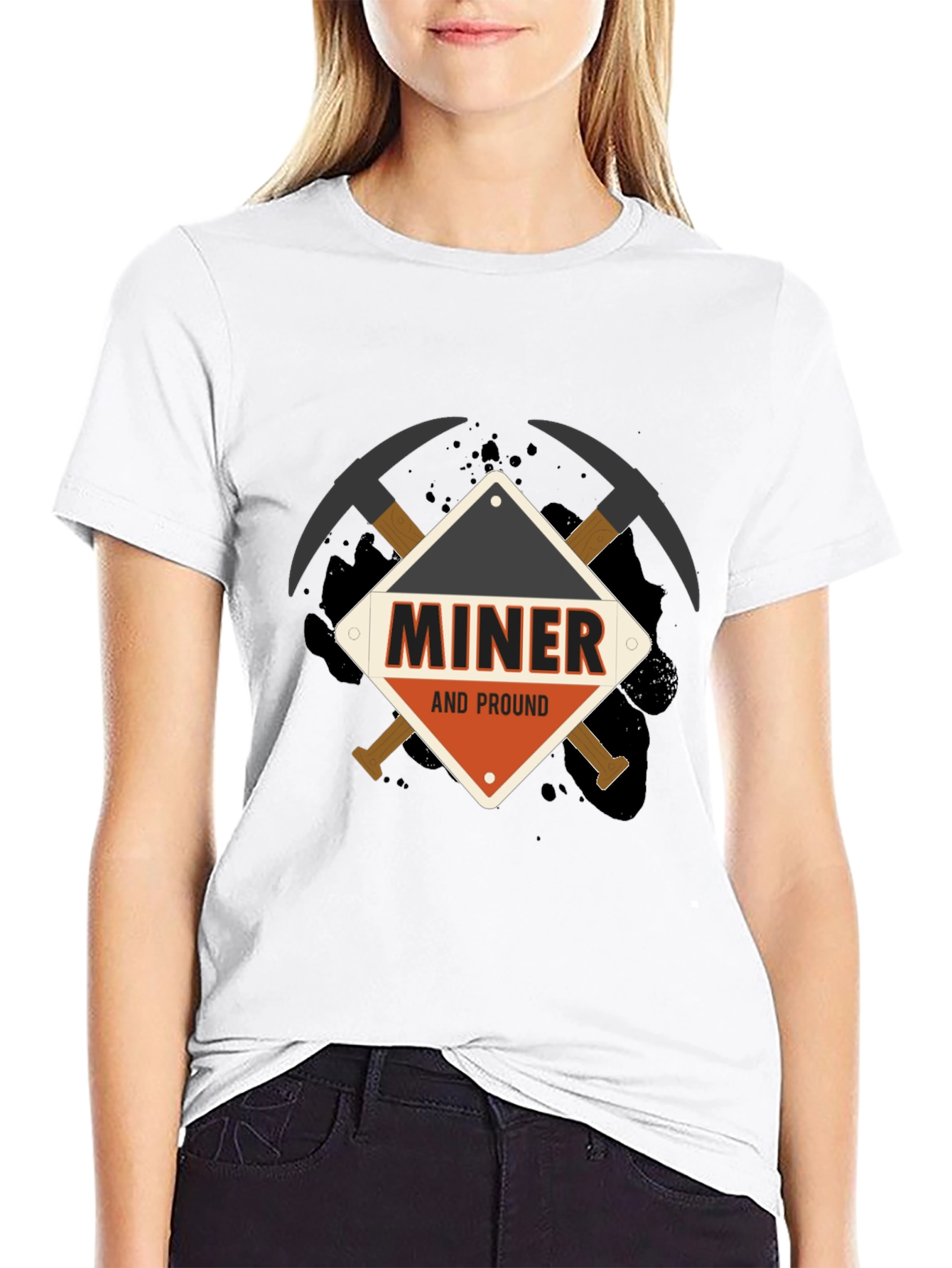 Miner And Proud Black T-Shirt