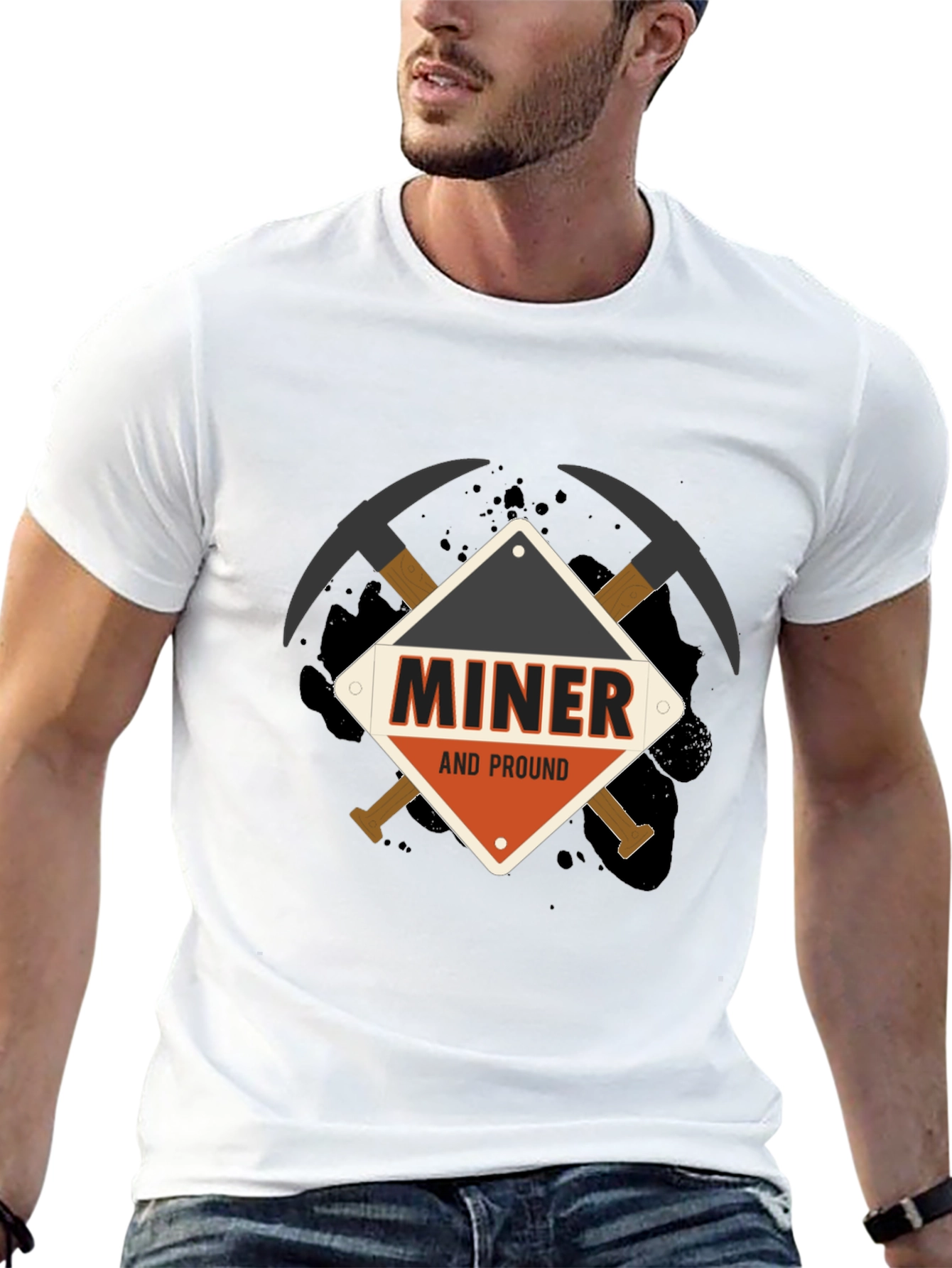 Miner And Proud Black T-Shirt