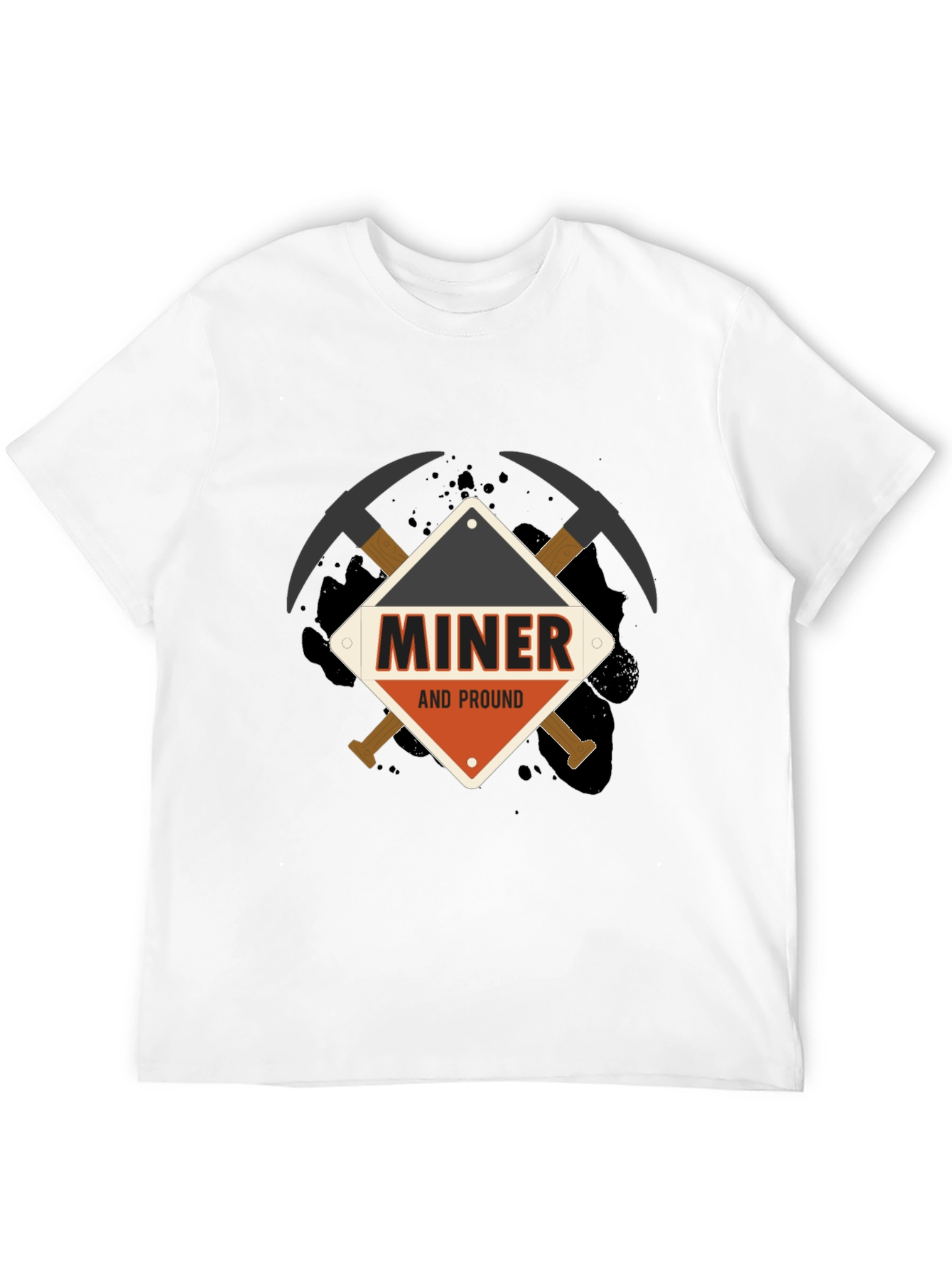 Miner And Proud Black T-Shirt