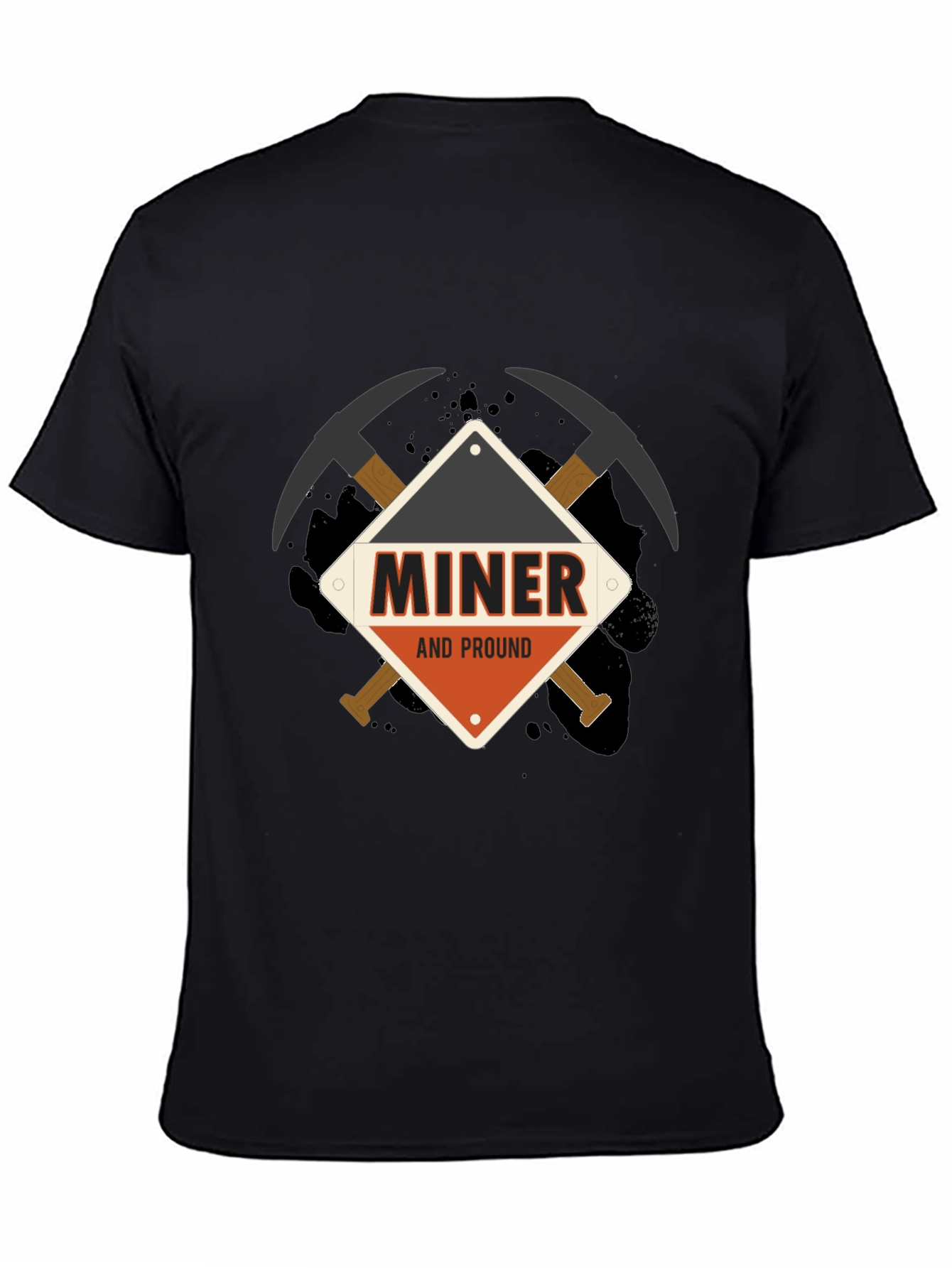 Miner And Proud Black T-Shirt