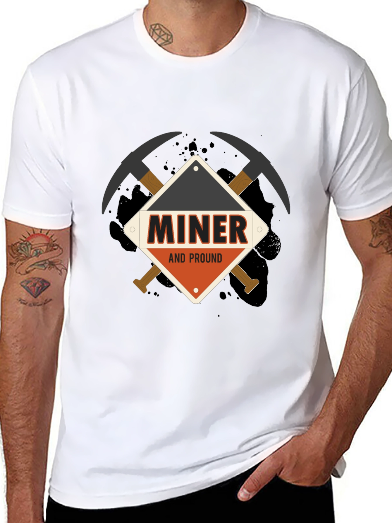 Miner And Proud Black T-Shirt
