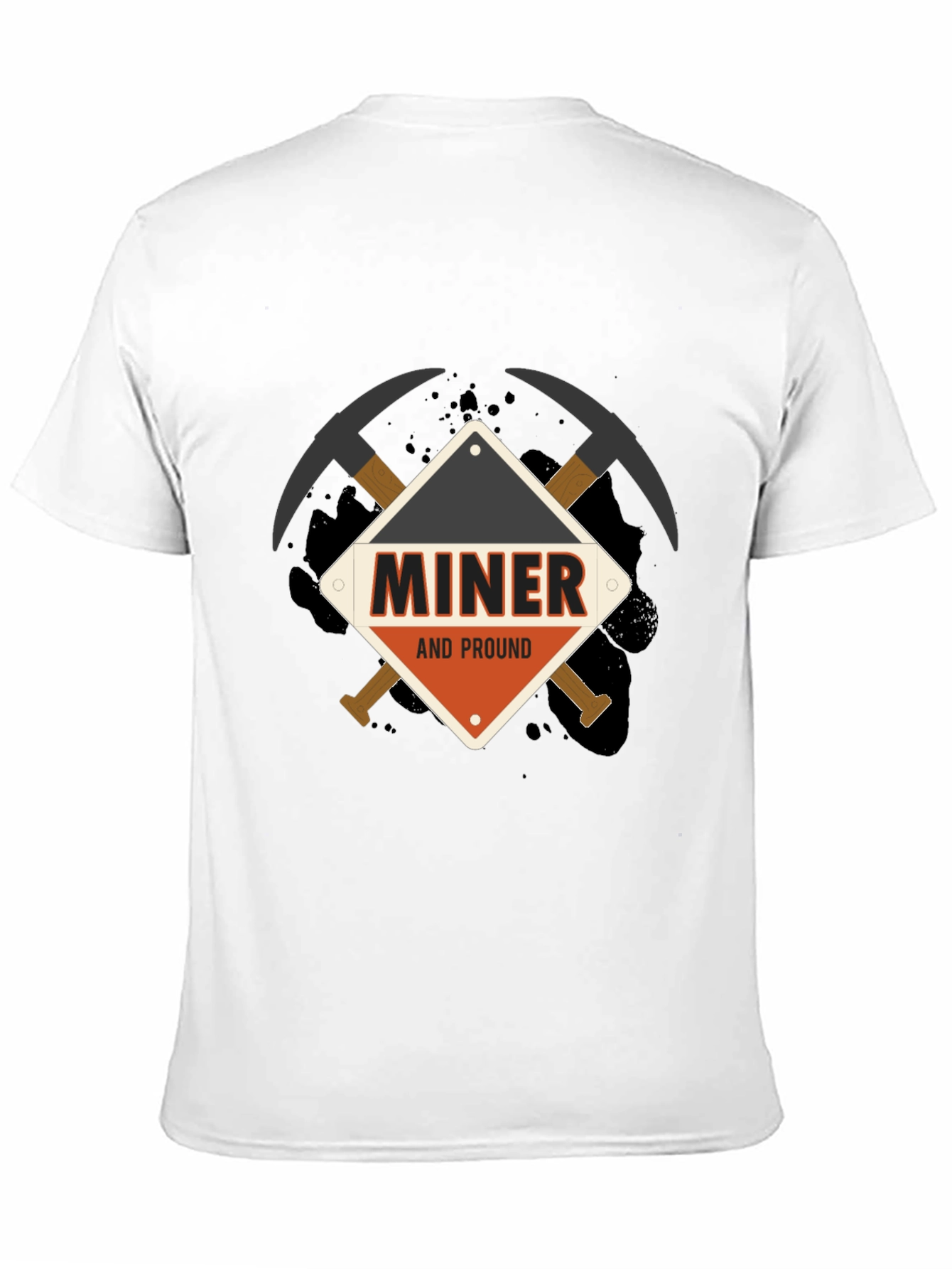 Miner And Proud Black T-Shirt
