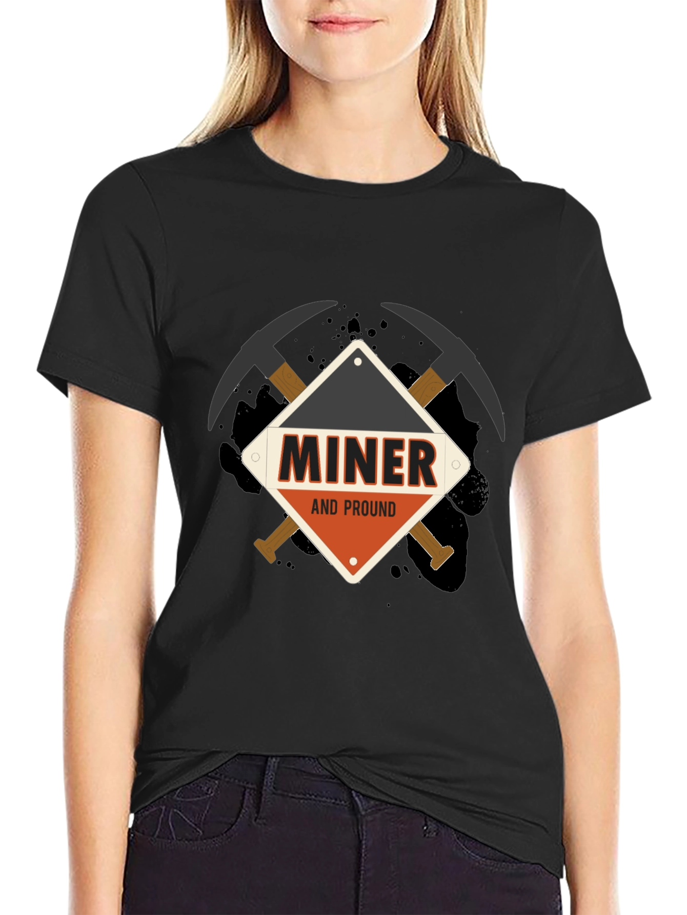 Miner And Proud Black T-Shirt