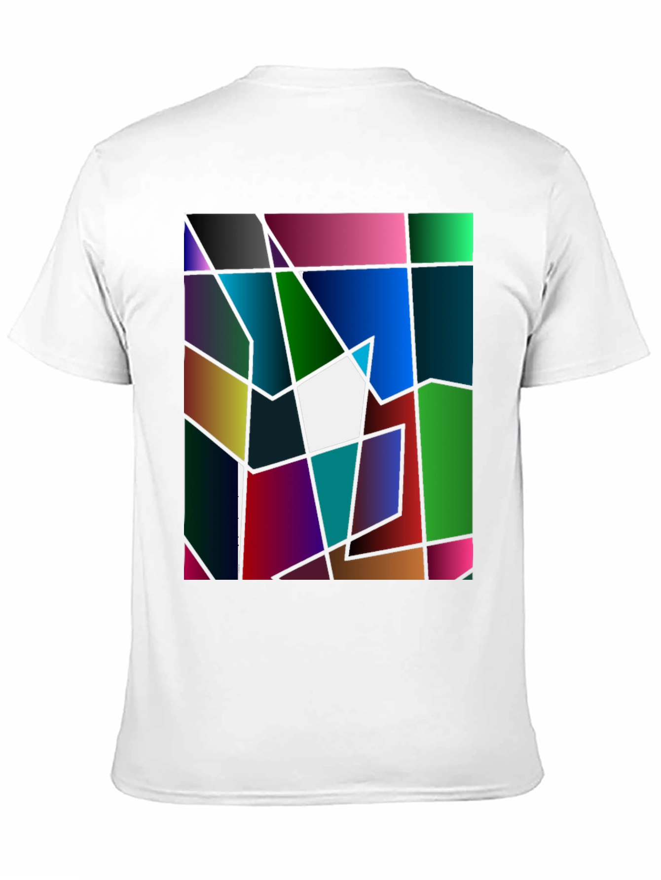 Abstract Geometric Graphic Tee - Bold Art T-Shirt
