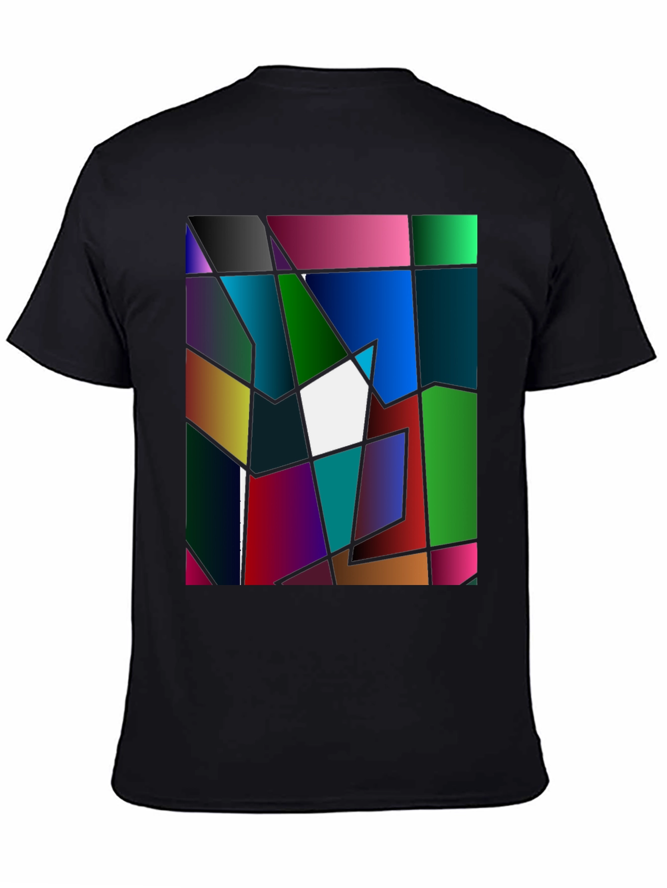 Abstract Geometric Graphic Tee - Bold Art T-Shirt