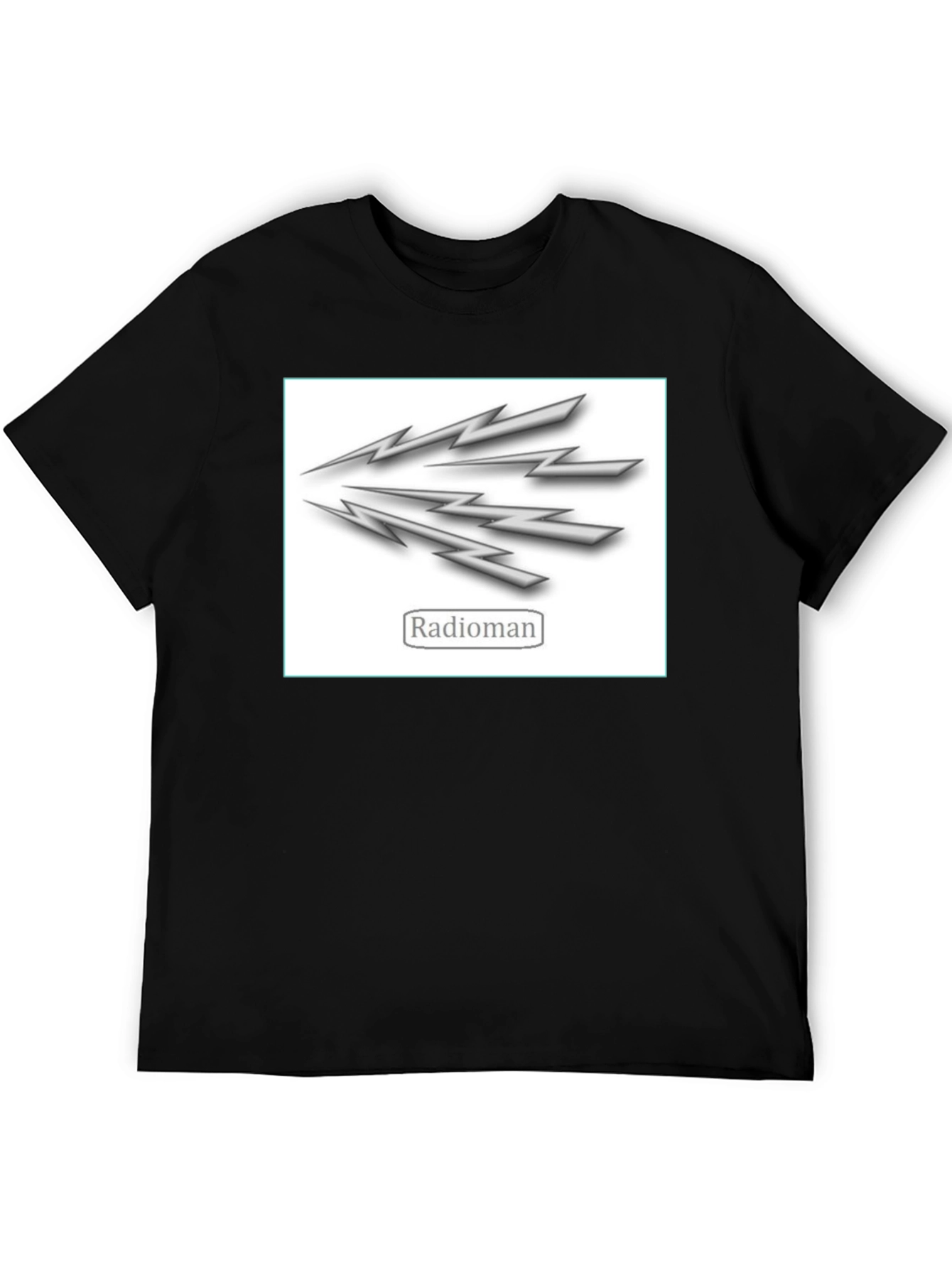 Radioman Graphic Tee - Black Cotton T-Shirt