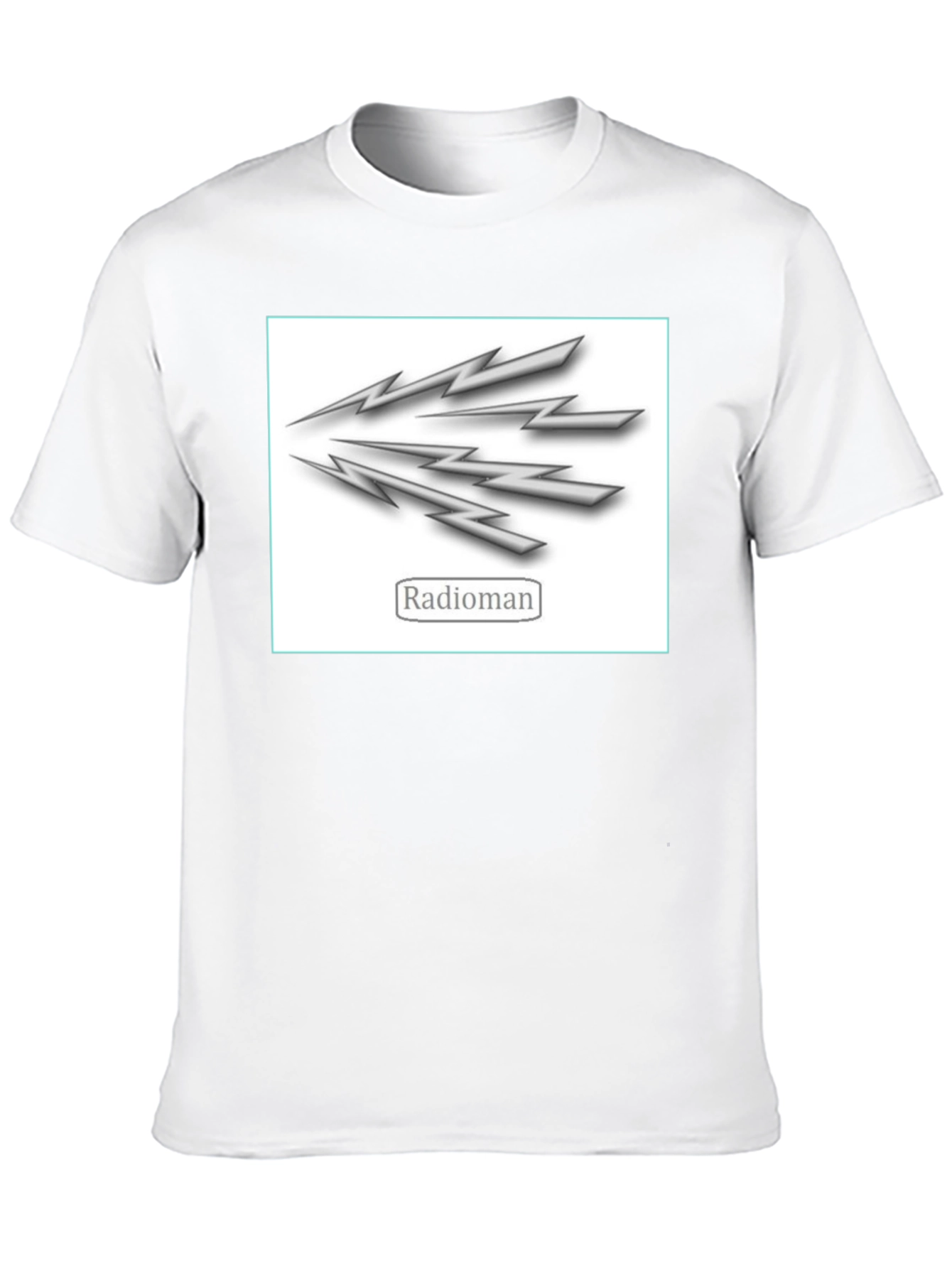 Radioman Graphic Tee - Black Cotton T-Shirt