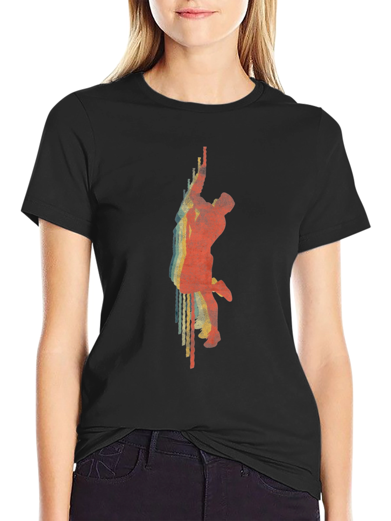 Retro Rock Climber Graphic T-Shirt