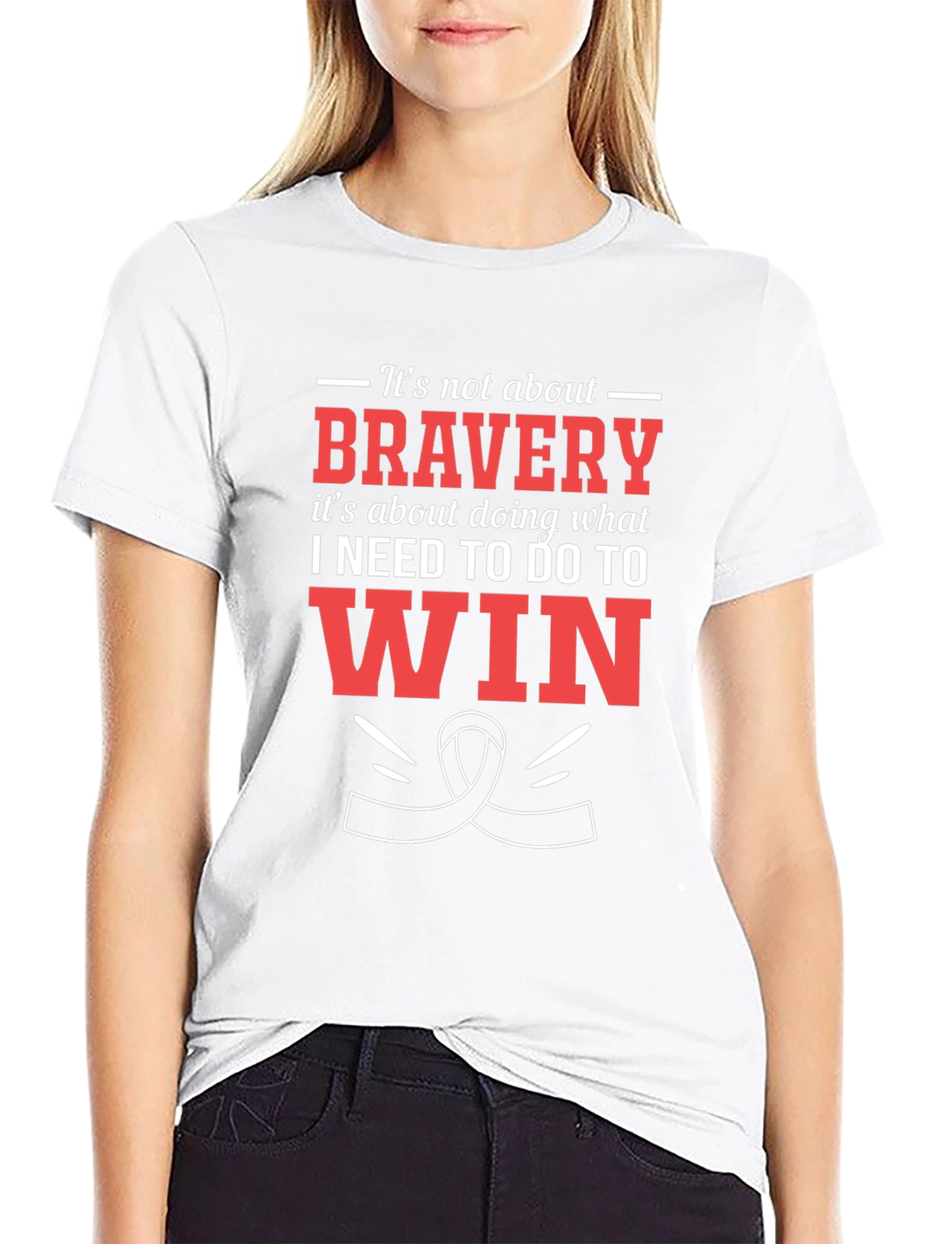 Bravery Motivational Graphic T-Shirt