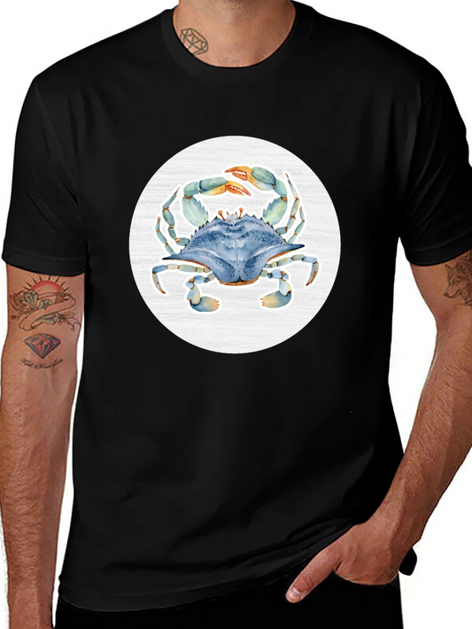 Blue Crab Graphic T-Shirt - Coastal Style Tee