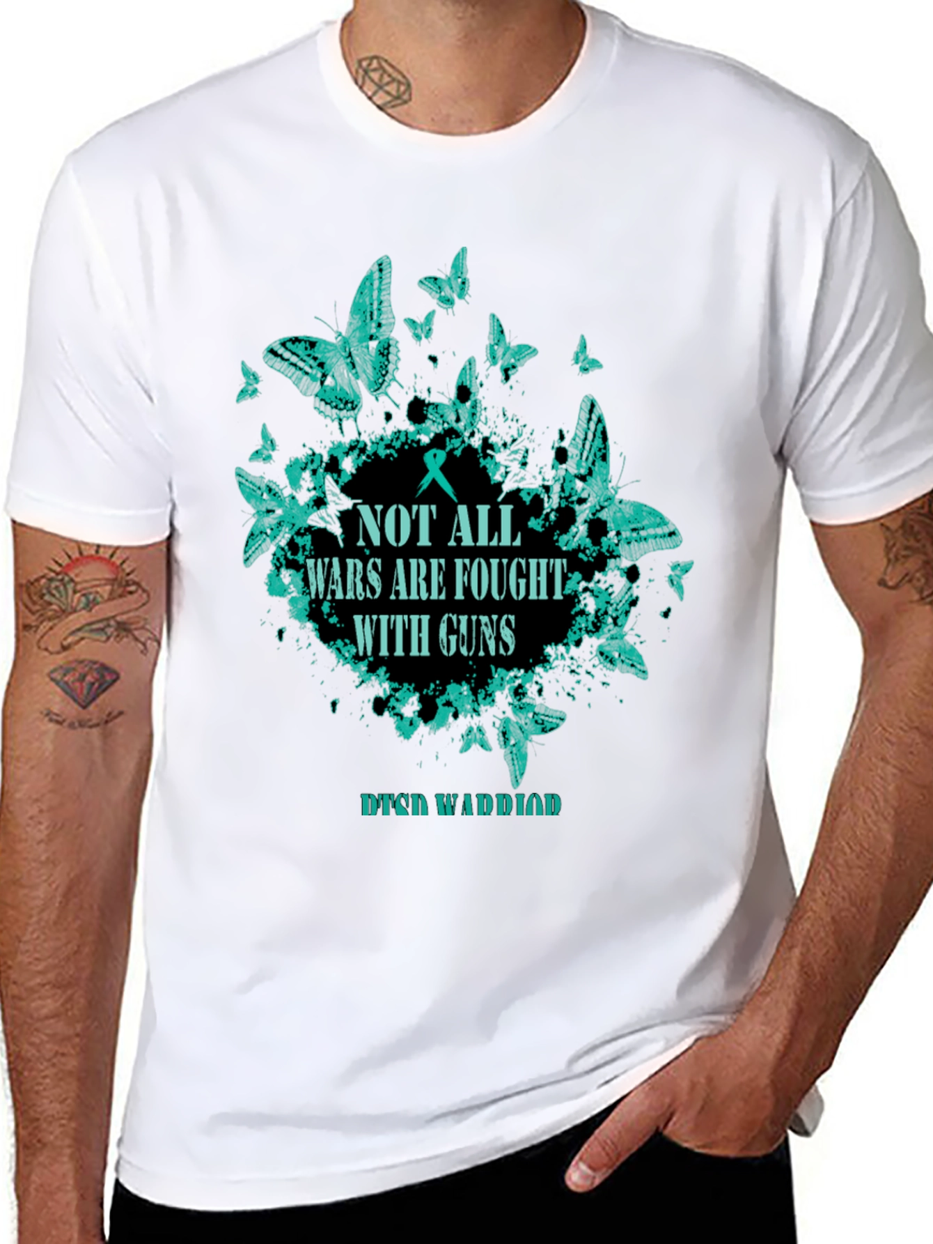 PTSD Warrior Butterfly T-Shirt