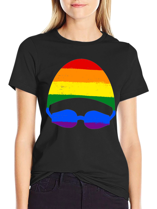 Rainbow Swimmer T-Shirt - Pride Month Apparel