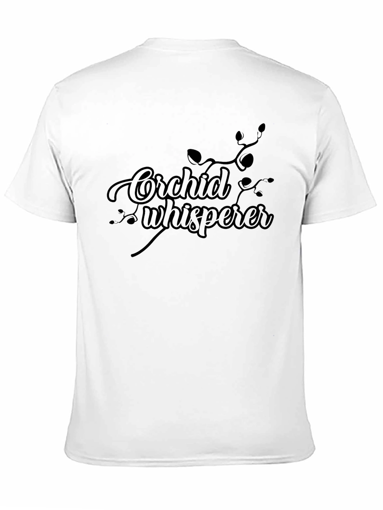 Orchid Whisperer Graphic Black T-Shirt