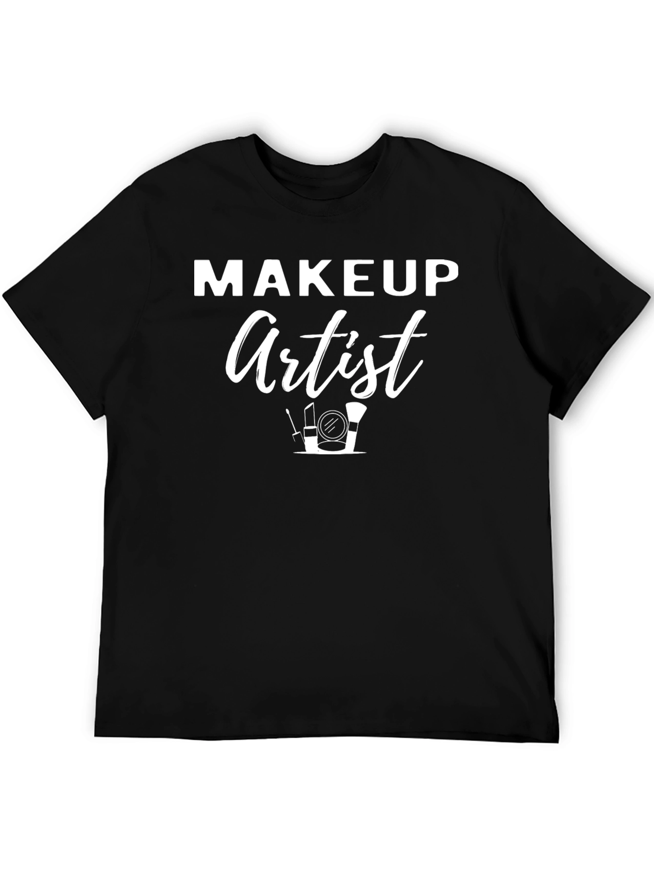 Makeup Artist Graphic T-Shirt - Black