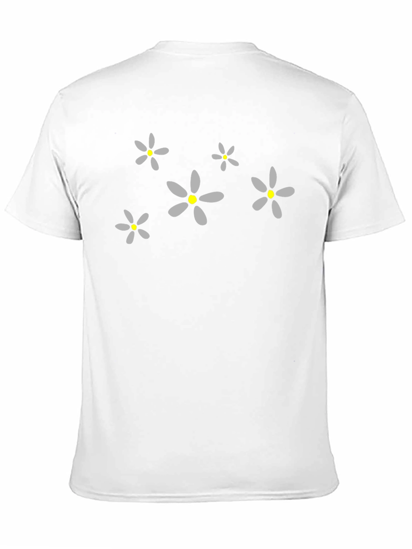 Floral Pattern Crew Neck T-Shirt - Casual Style