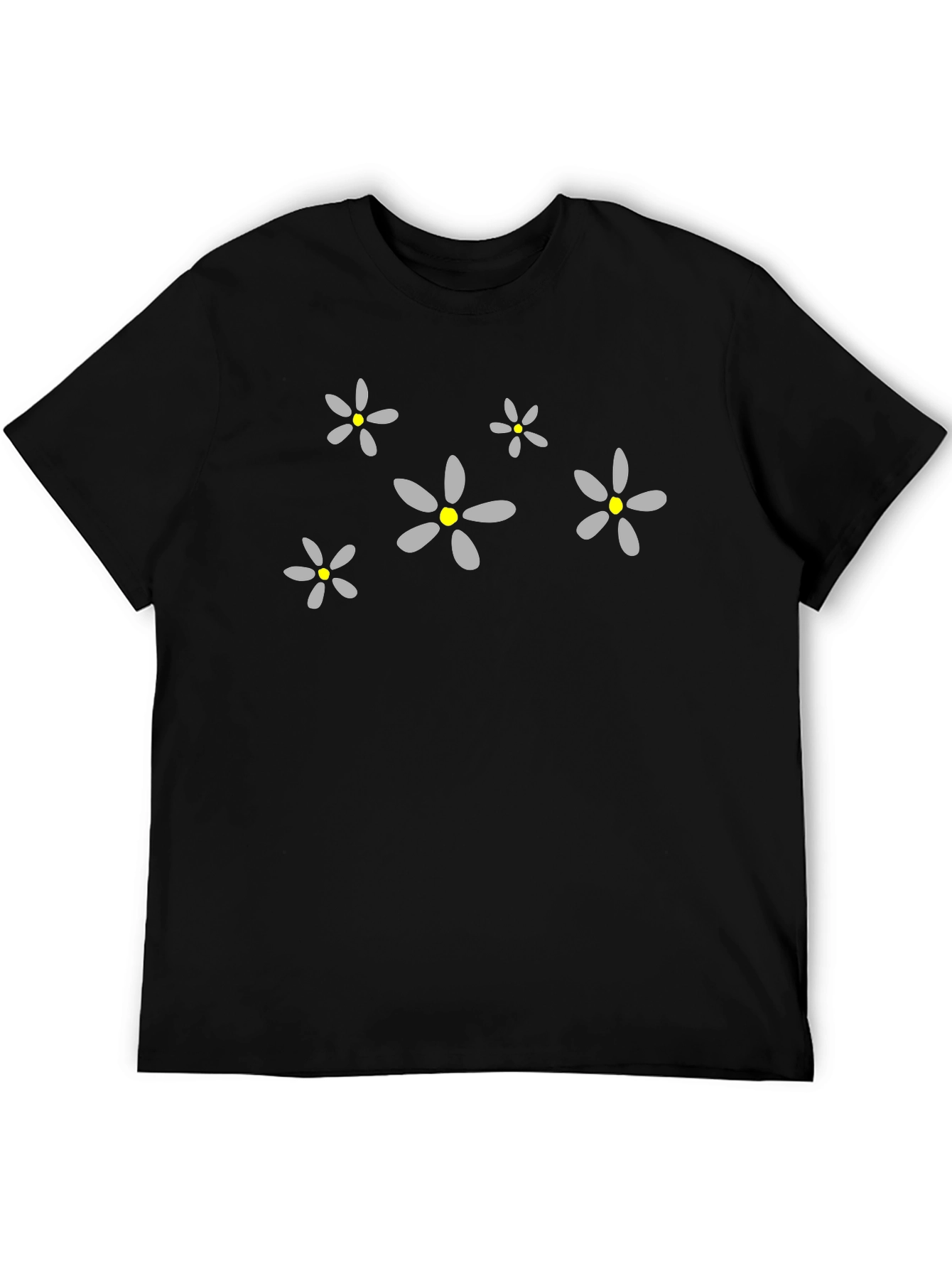 Floral Pattern Crew Neck T-Shirt - Casual Style