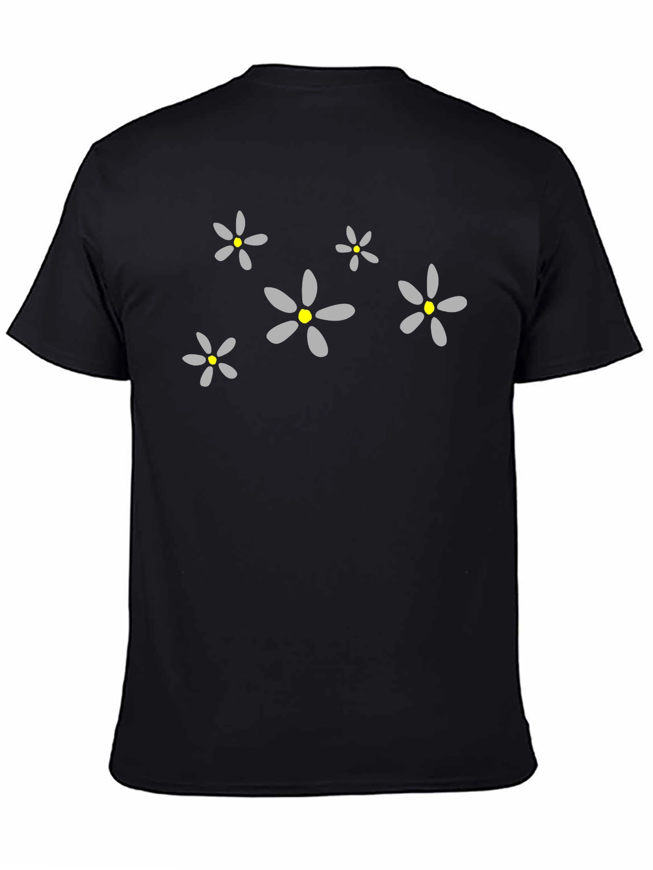 Floral Pattern Crew Neck T-Shirt - Casual Style