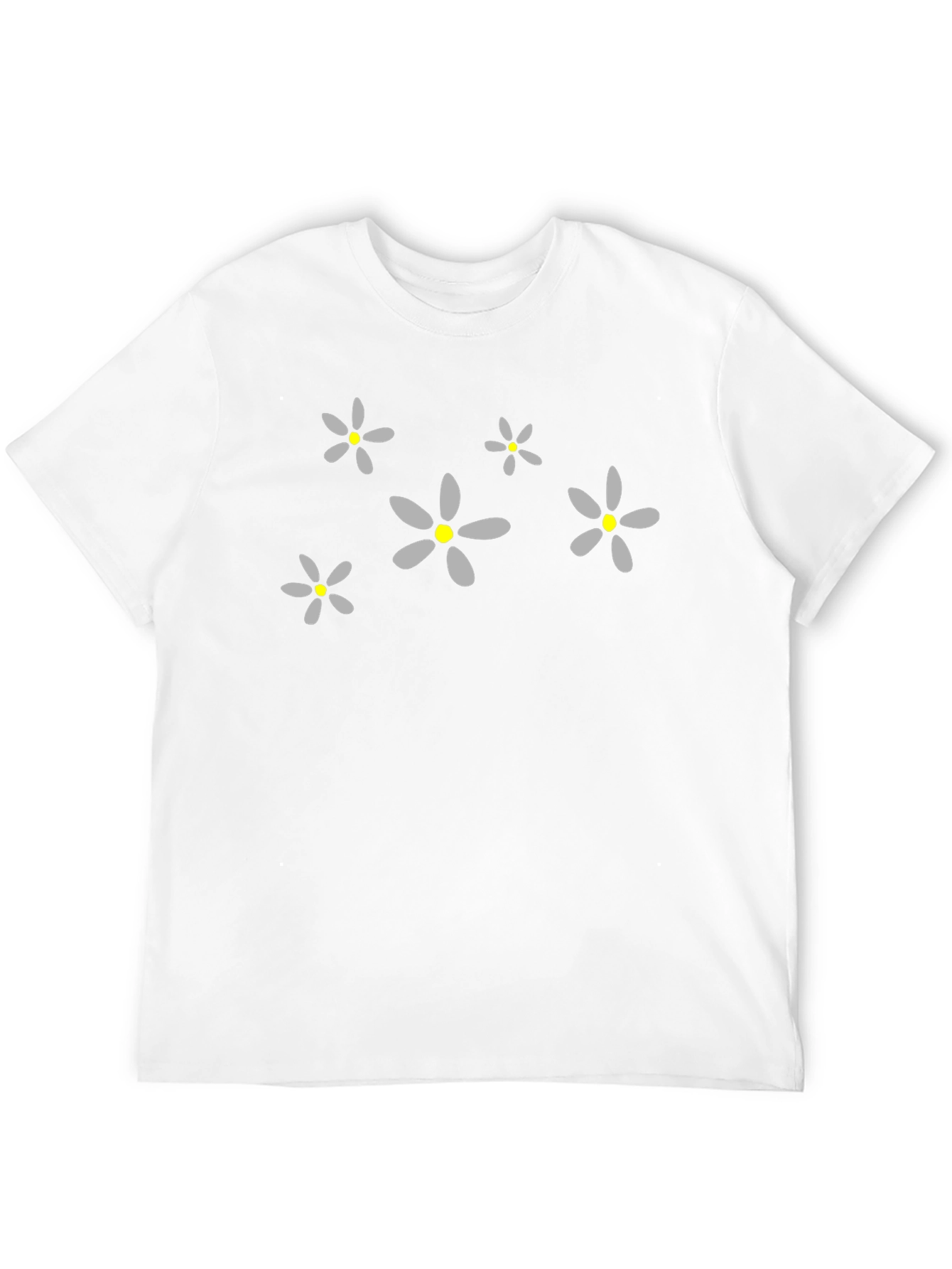 Floral Pattern Crew Neck T-Shirt - Casual Style