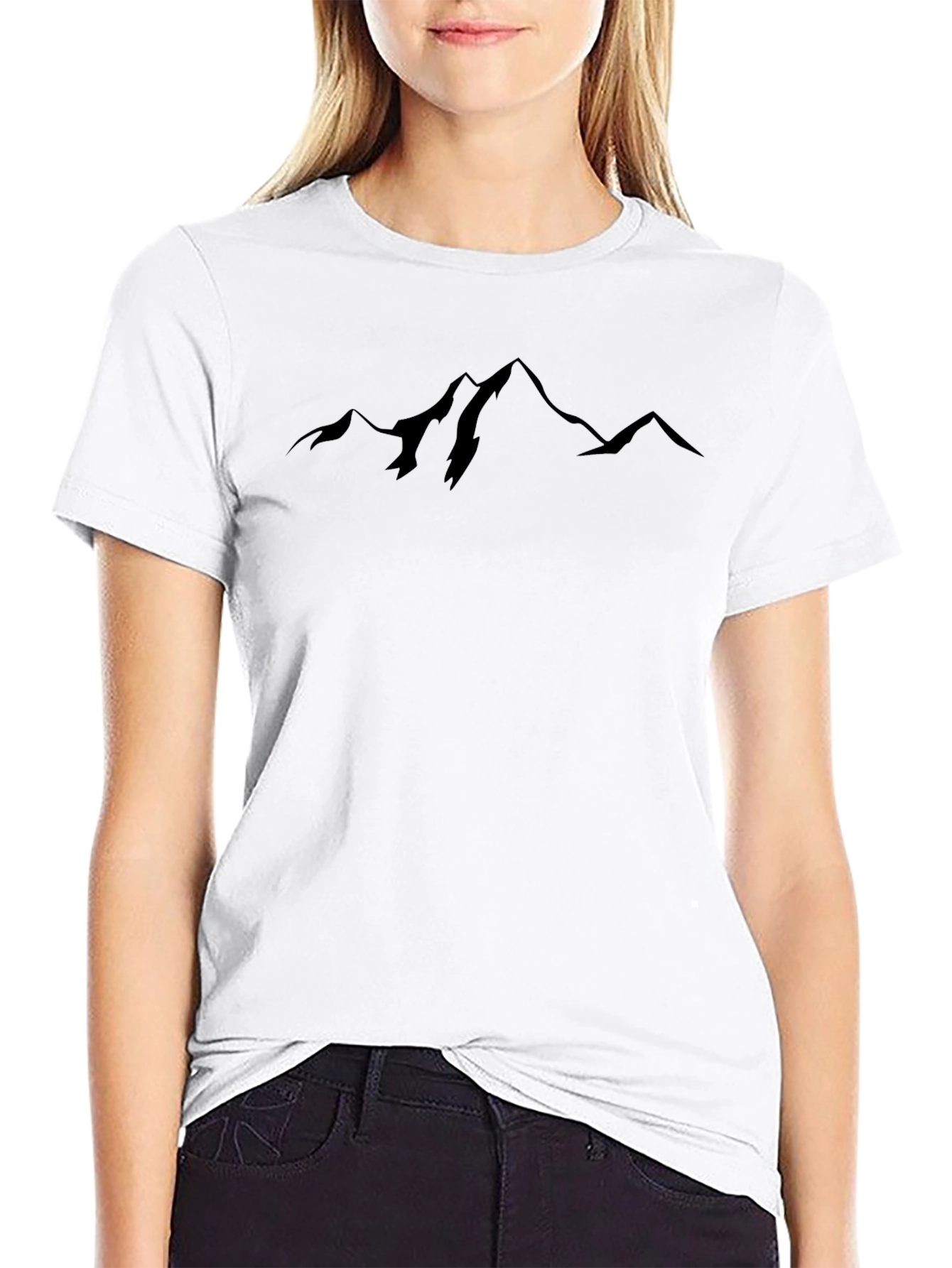 Mountain Silhouette Black T-Shirt - Adventure Ready