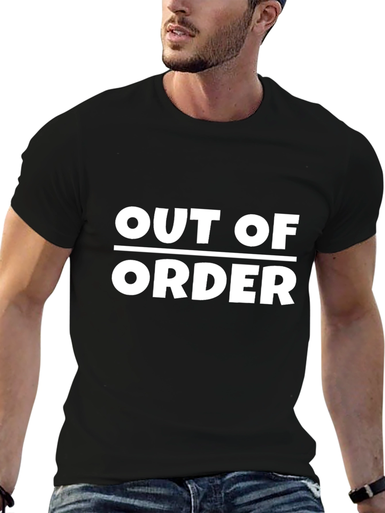 Out of Order Graphic Tee - Black